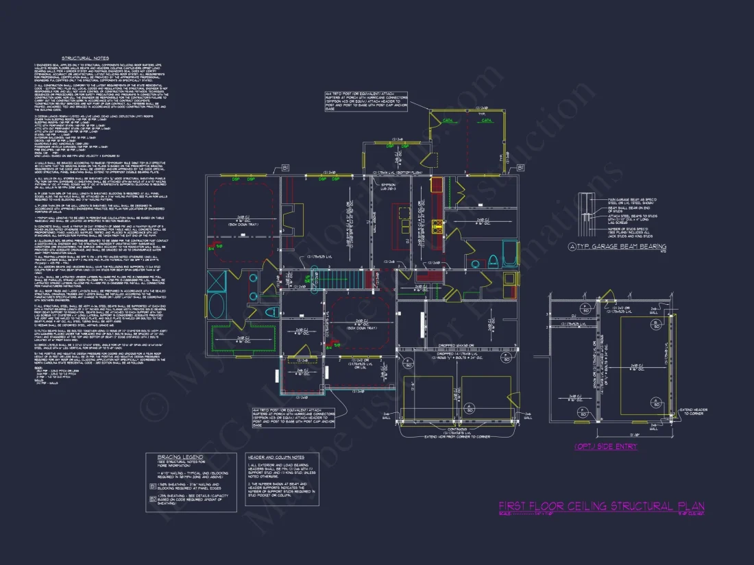 Modern Craftsman house Plan with CAD Blueprints & Designs