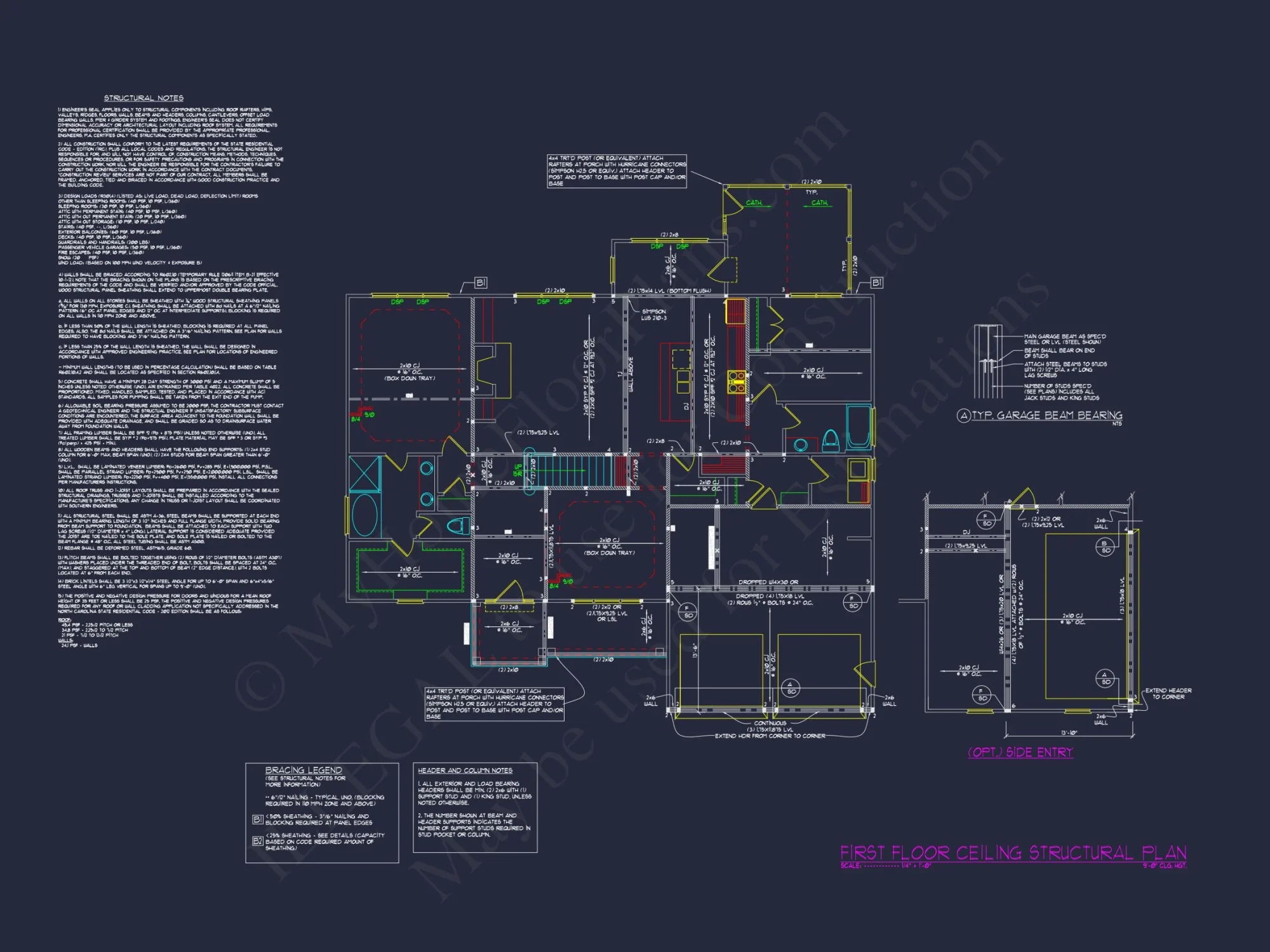 Modern Craftsman house Plan with CAD Blueprints & Designs