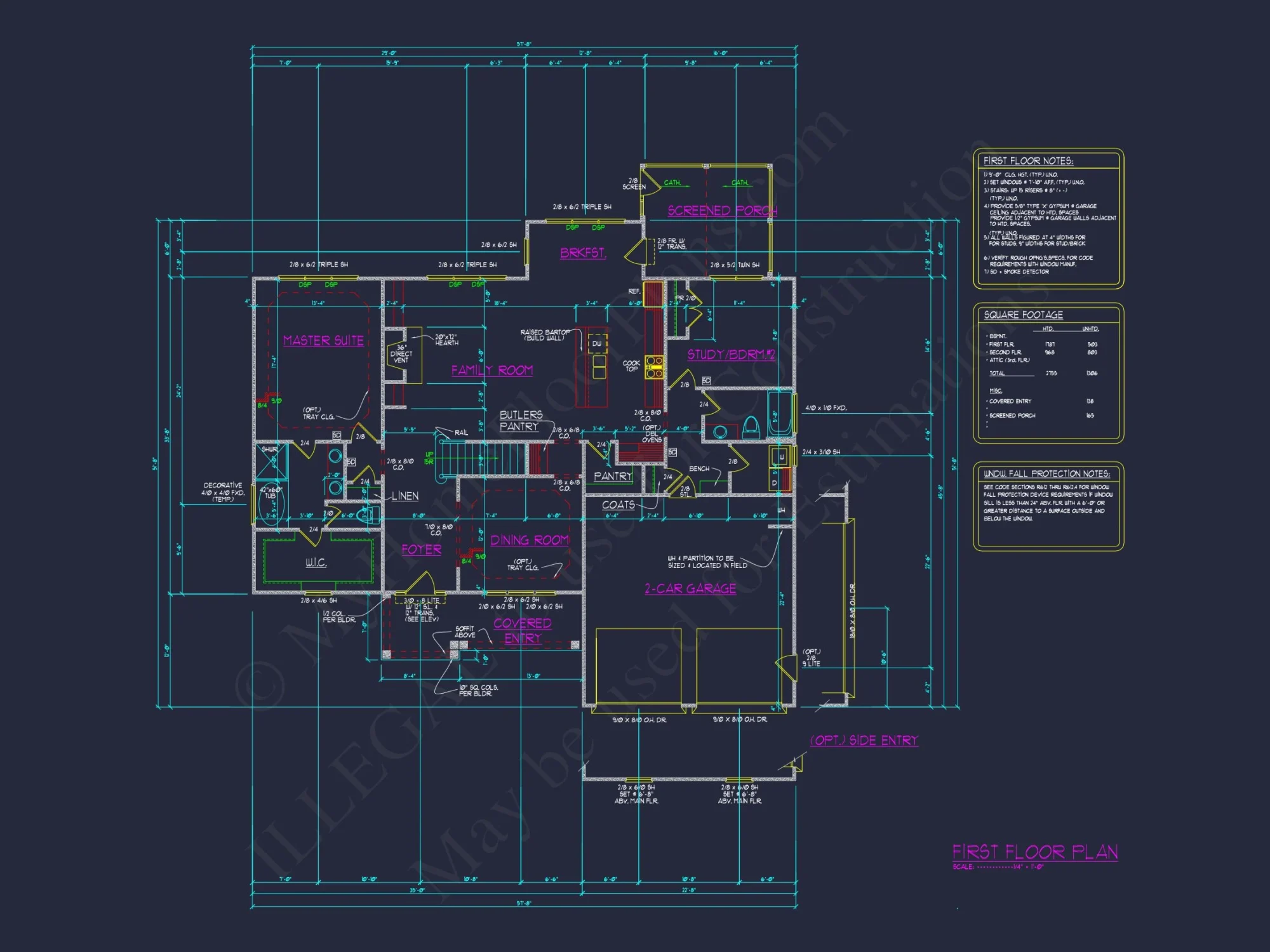 Modern Craftsman house Plan with CAD Blueprints & Designs