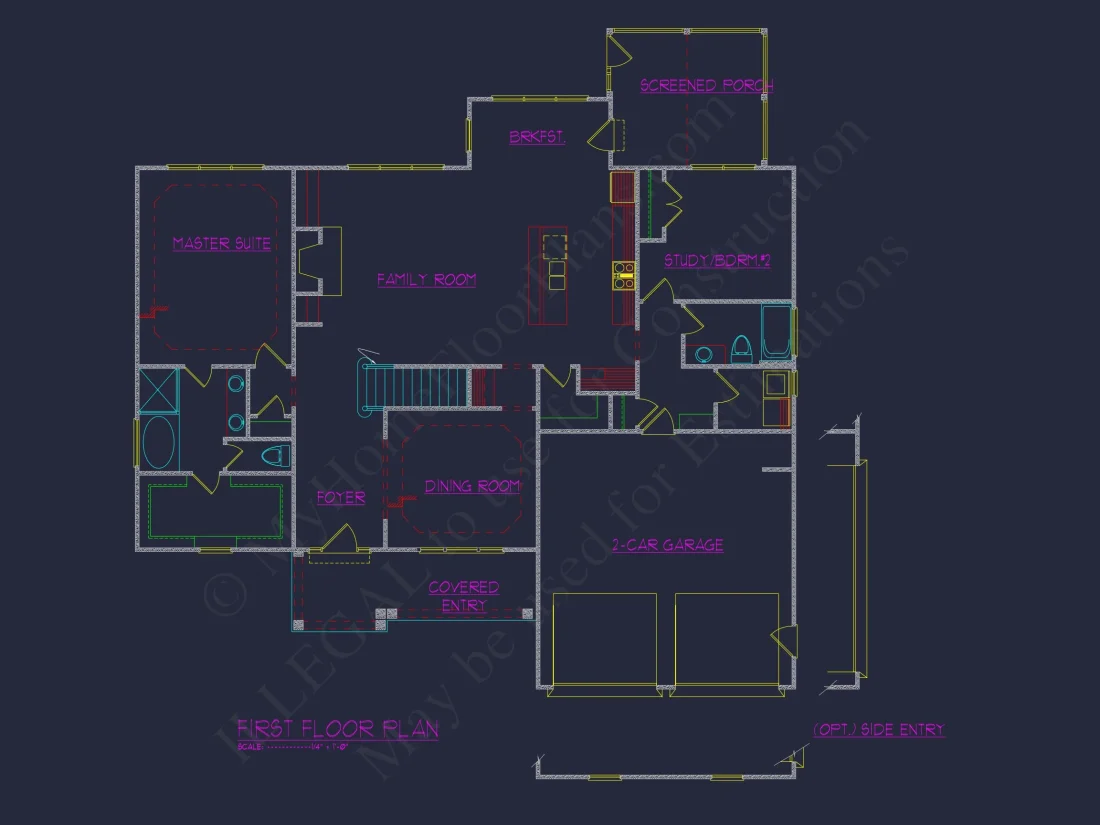 Modern Craftsman house Plan with CAD Blueprints & Designs