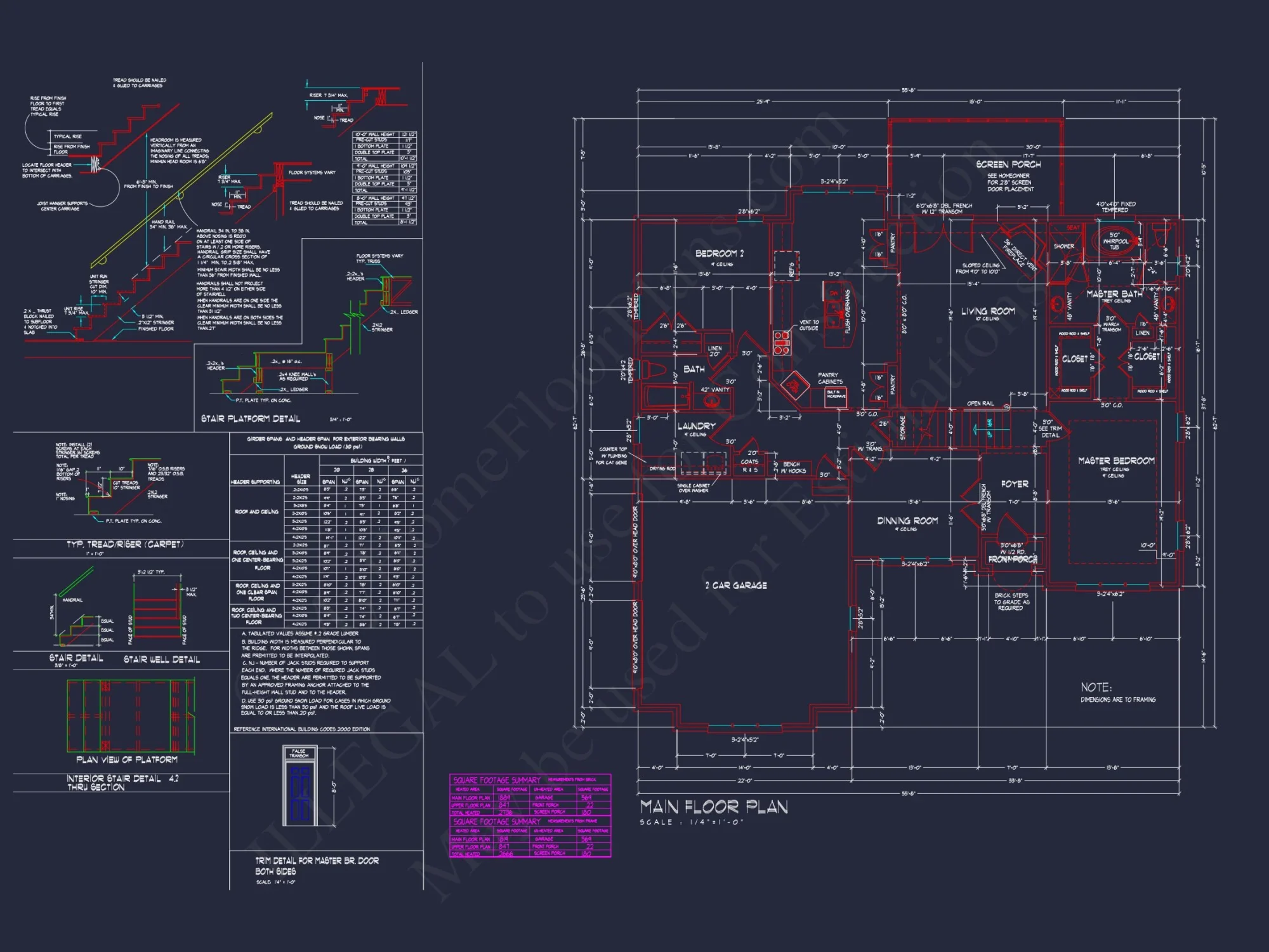 Customizable house Plan with Floor Plans & CAD Designs
