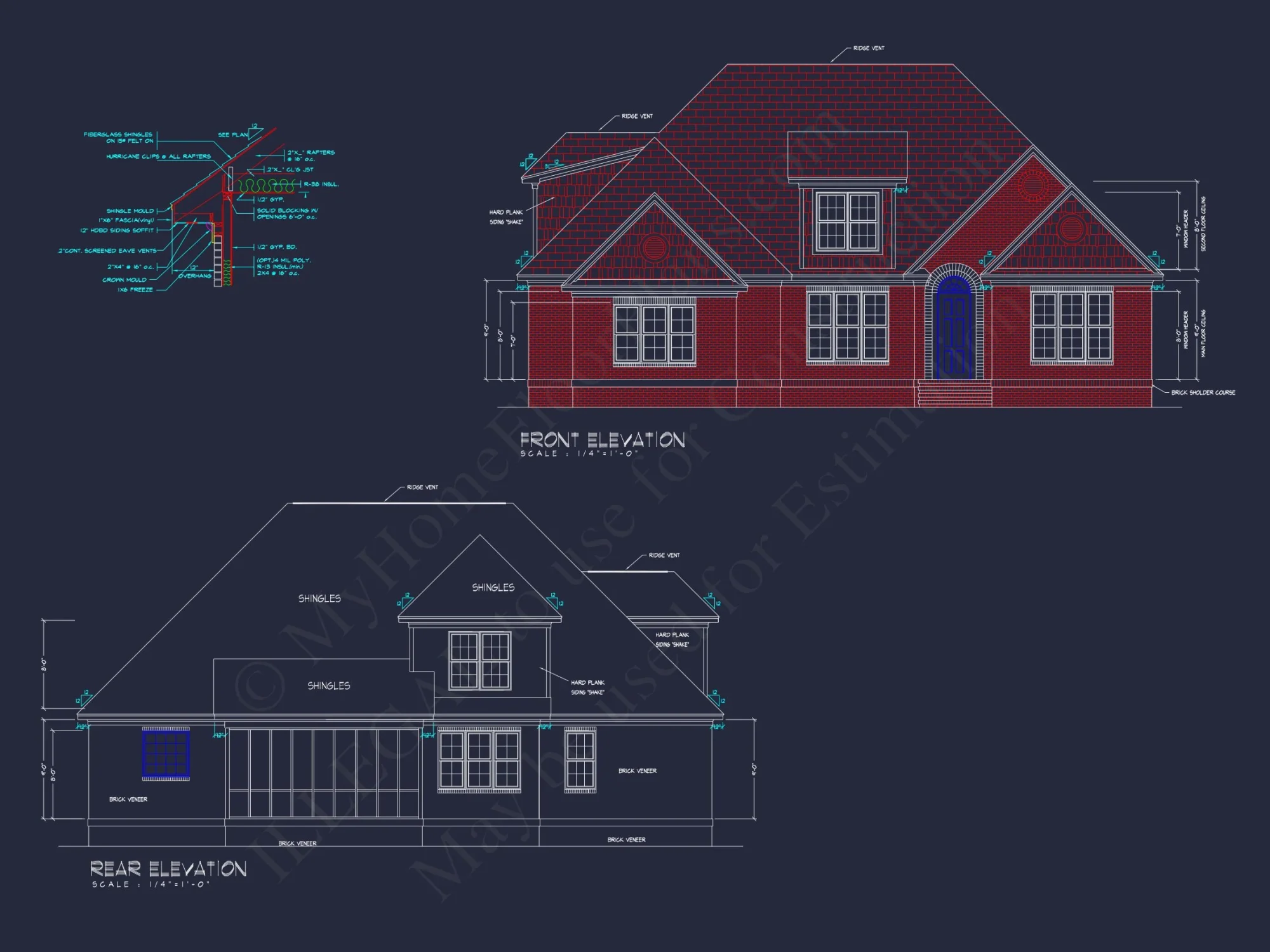 Customizable house Plan with Floor Plans & CAD Designs