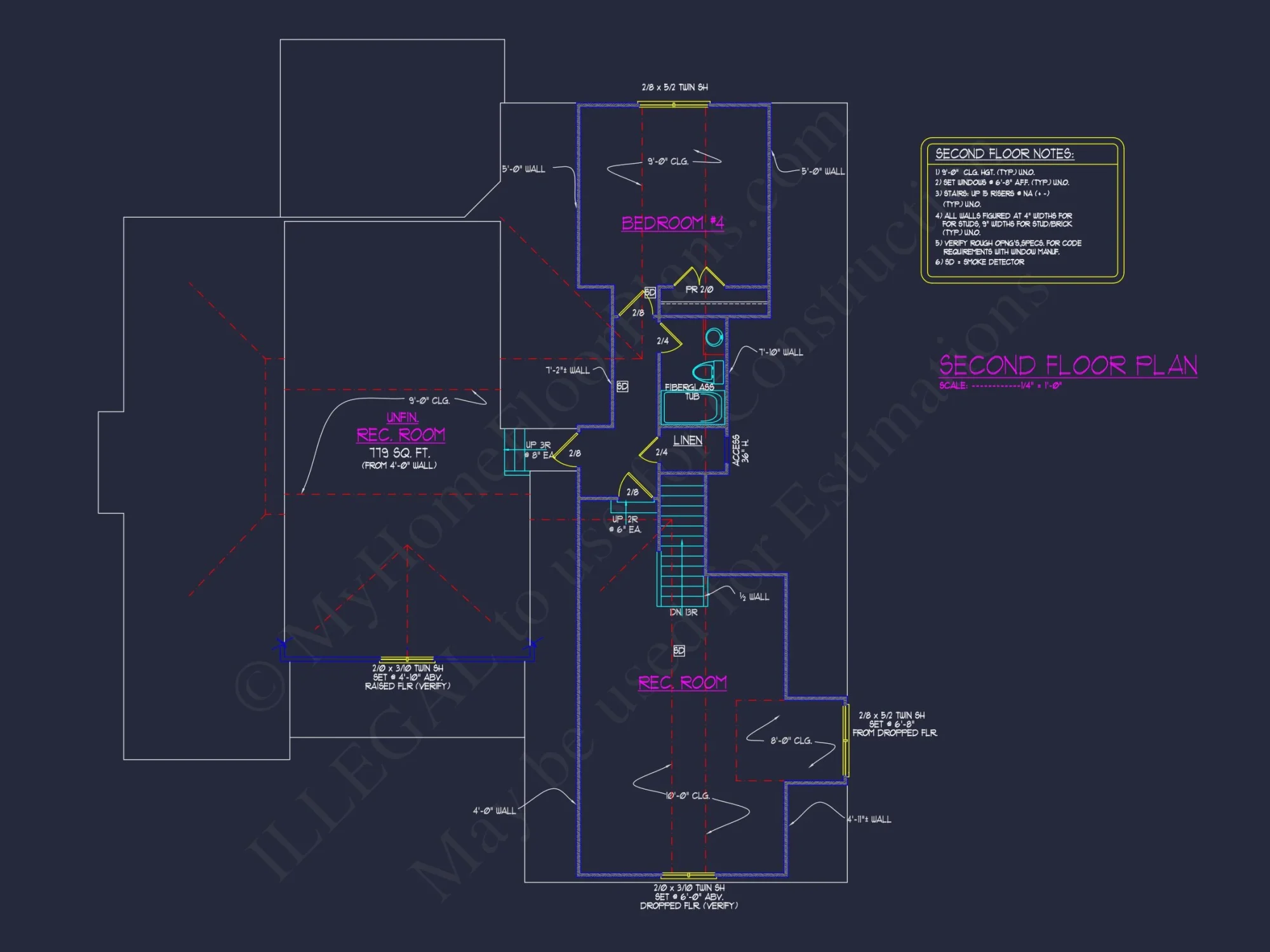 Two-story house Plan with Modern Craftsman Blueprint Designs