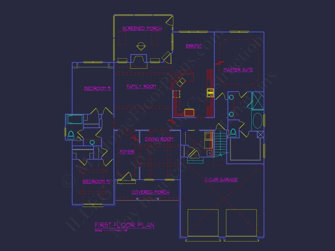 Two-story house Plan with Modern Craftsman Blueprint Designs