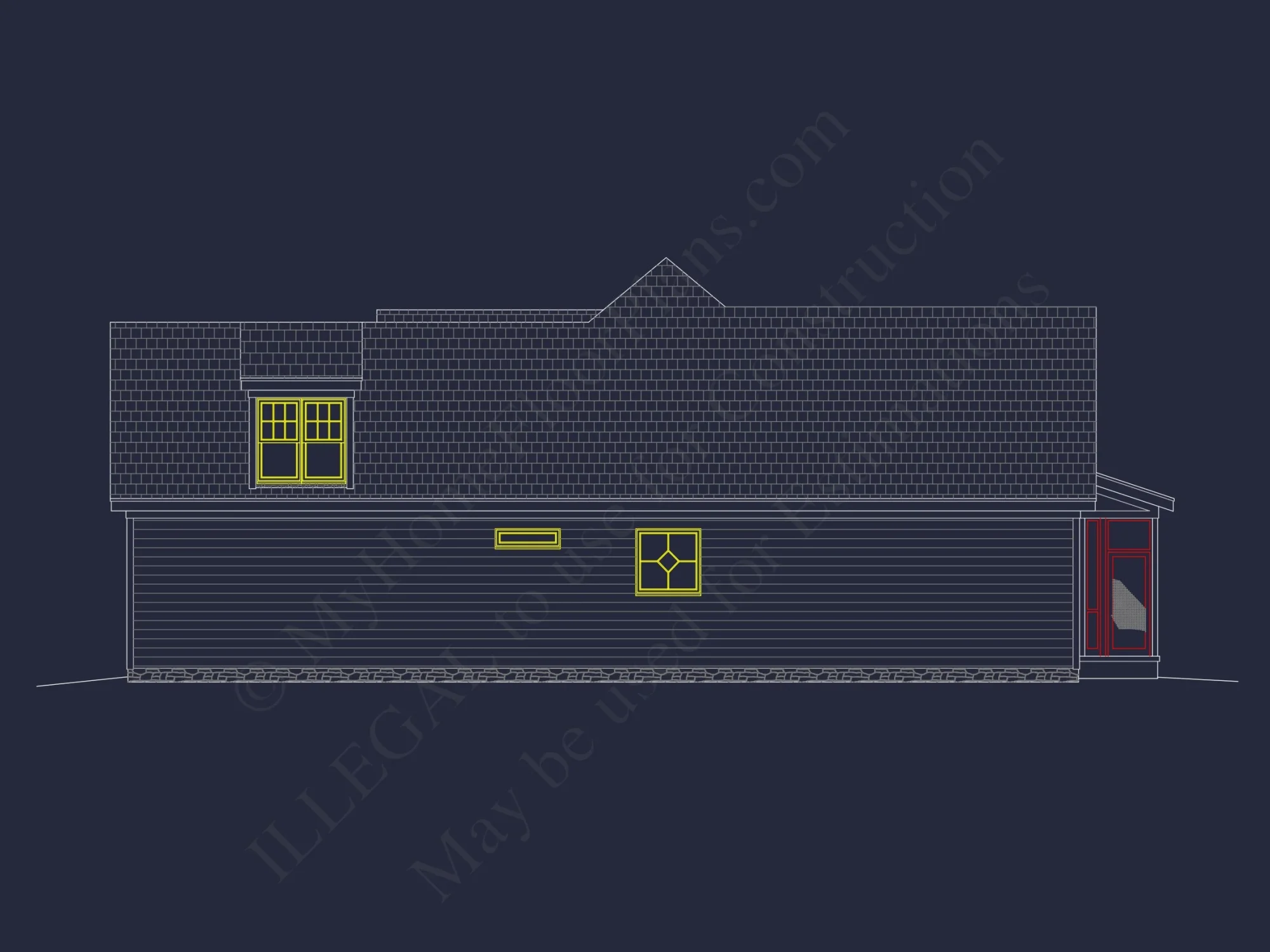 Two-story house Plan with Modern Craftsman Blueprint Designs