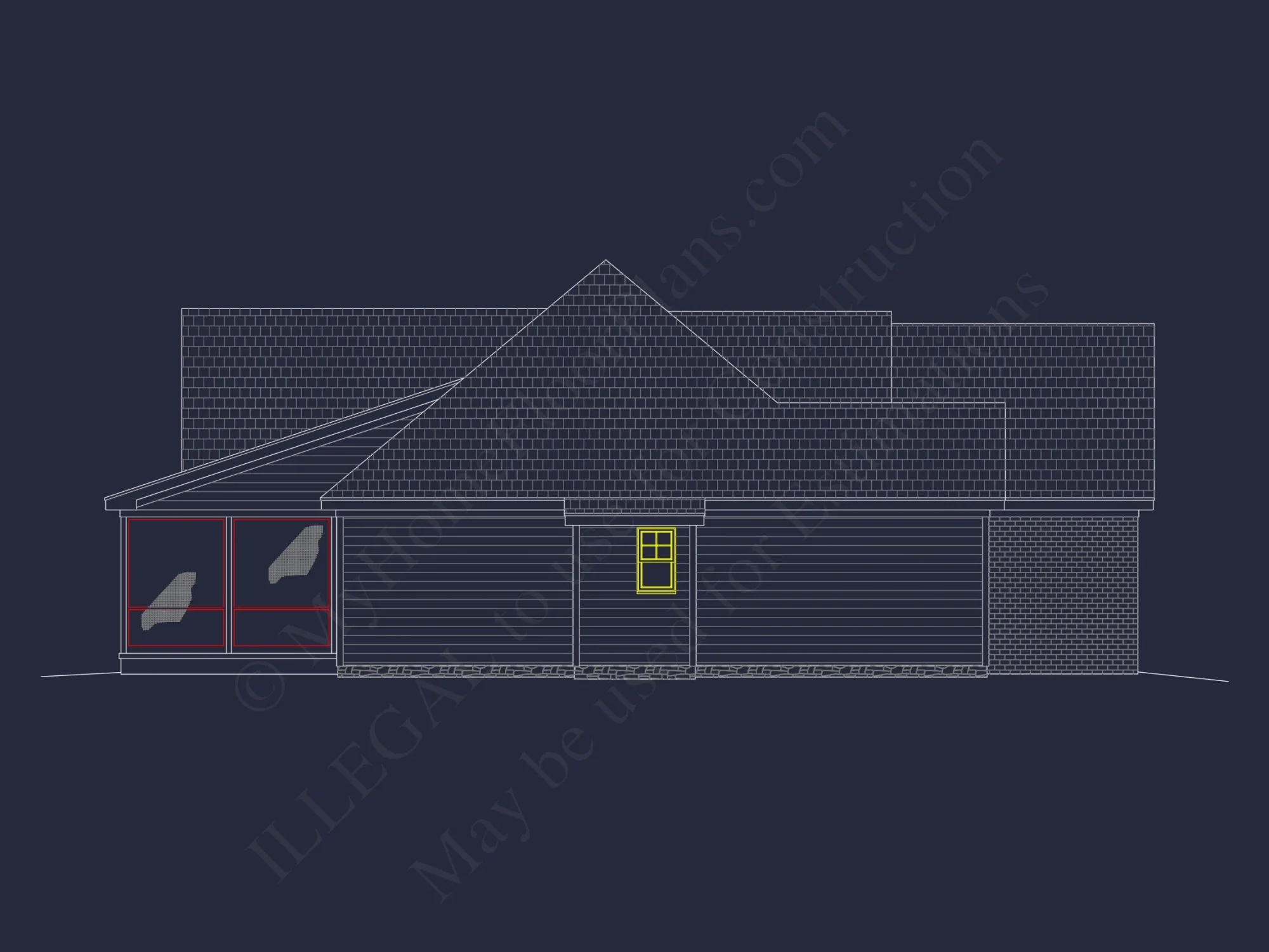 Two-story house Plan with Modern Craftsman Blueprint Designs
