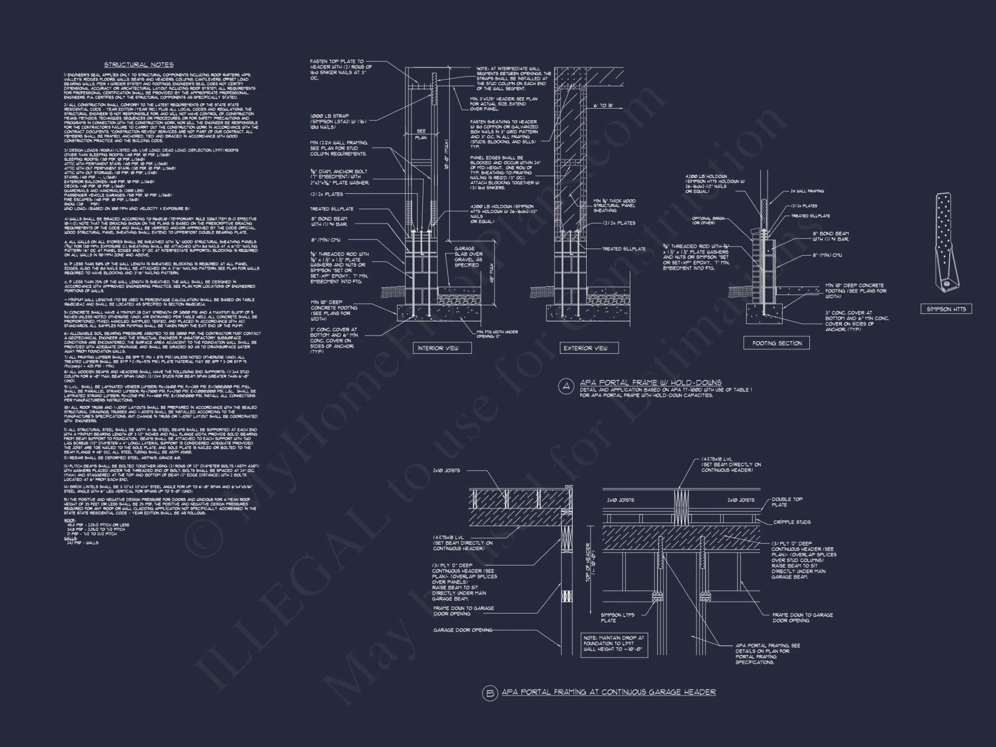 Colonial 4 Bed, 3 Bath 2-Story house Floor Plan & Blueprint