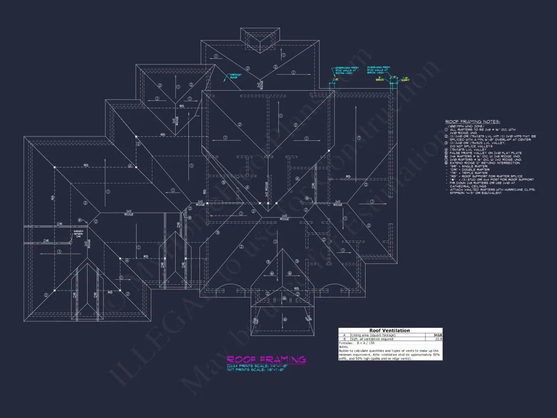 Colonial 4 Bed, 3 Bath 2-Story house Floor Plan & Blueprint