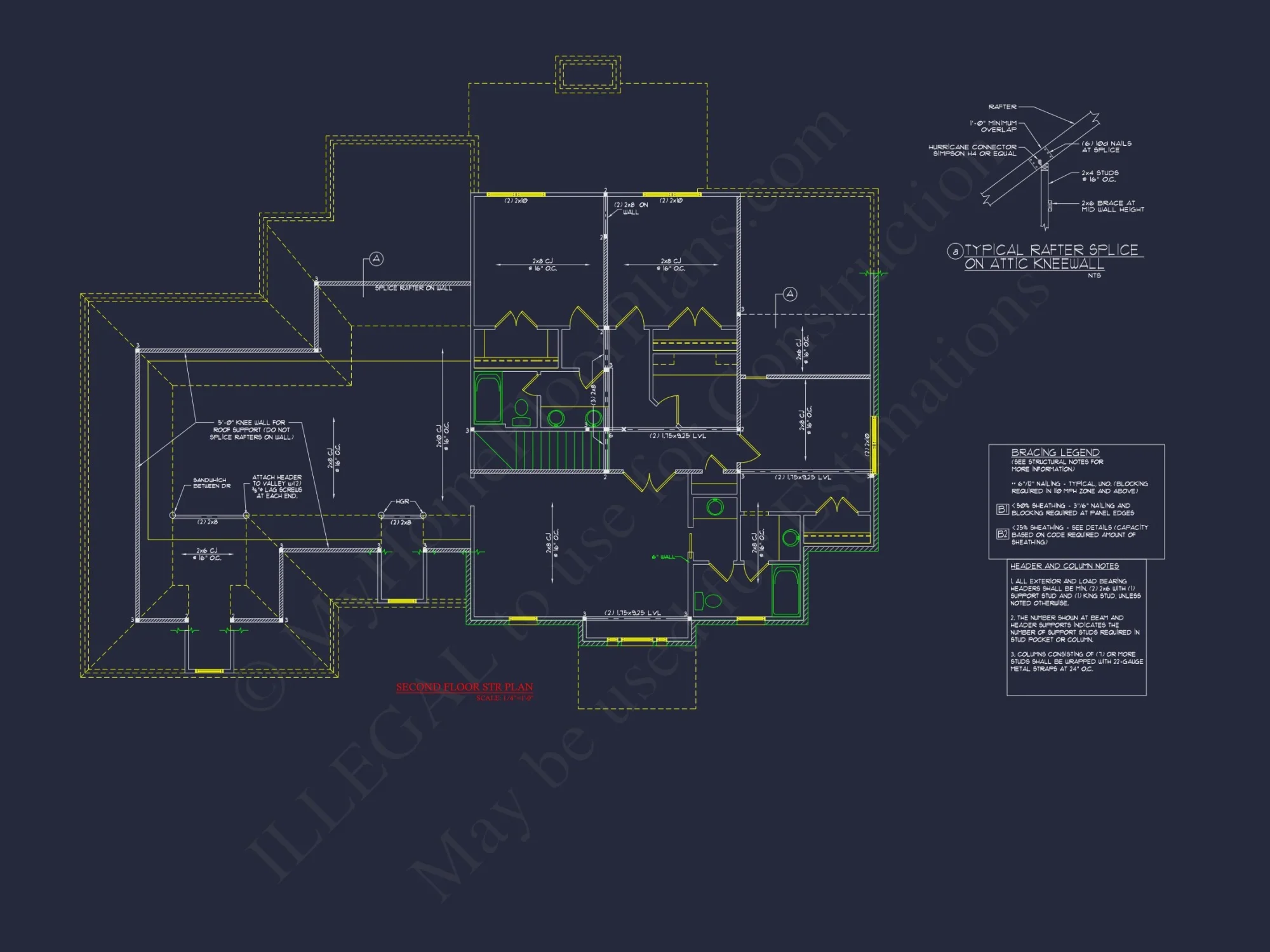 Colonial 4 Bed, 3 Bath 2-Story house Floor Plan & Blueprint