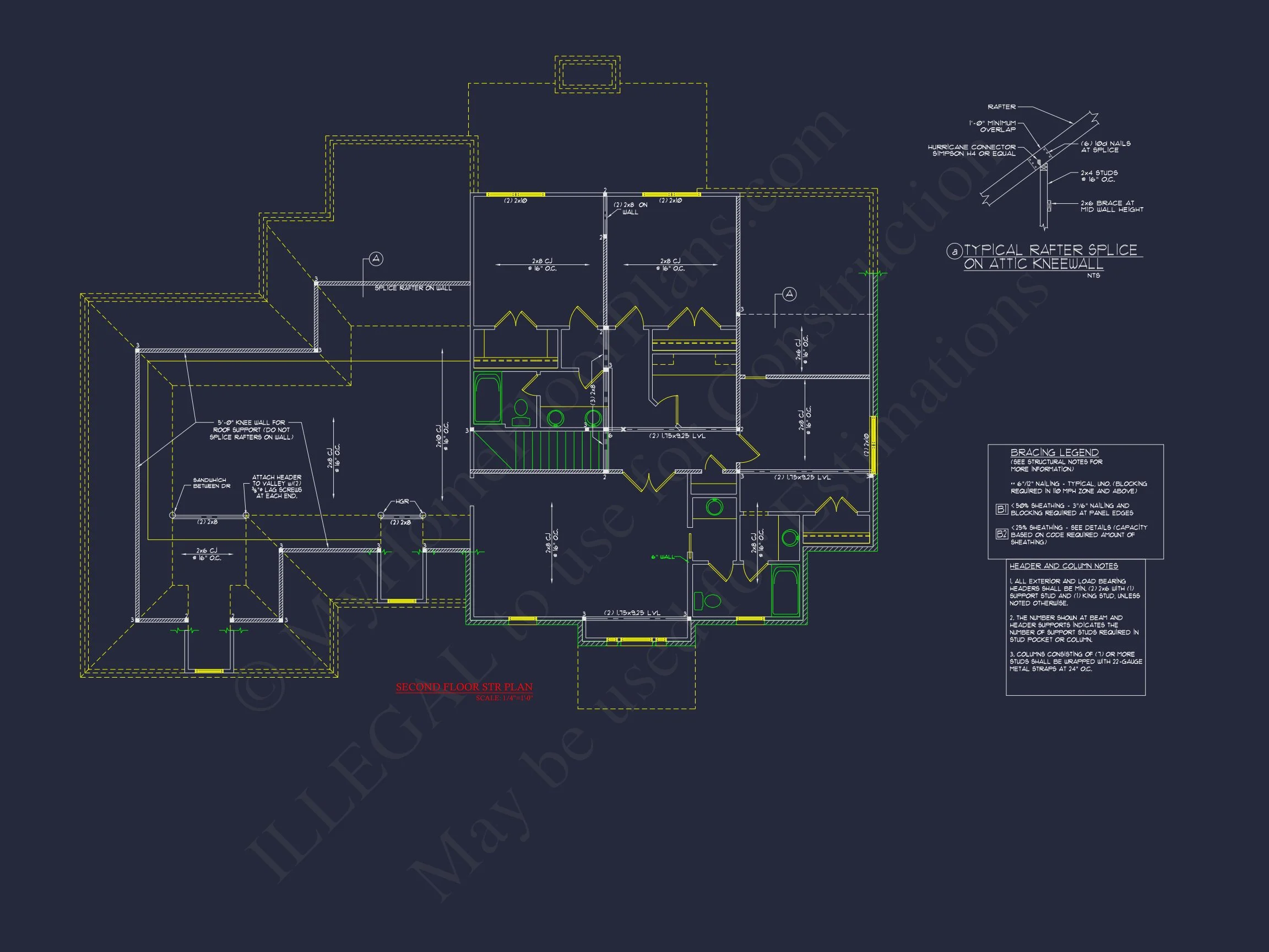 12-2988 HOUSE PLAN - Colonial House Plan - 4-Bed, 3-Bath, 3,350 SF 12 Colonial 4 Bed, 3 Bath 2-Story house Floor Plan & Blueprint