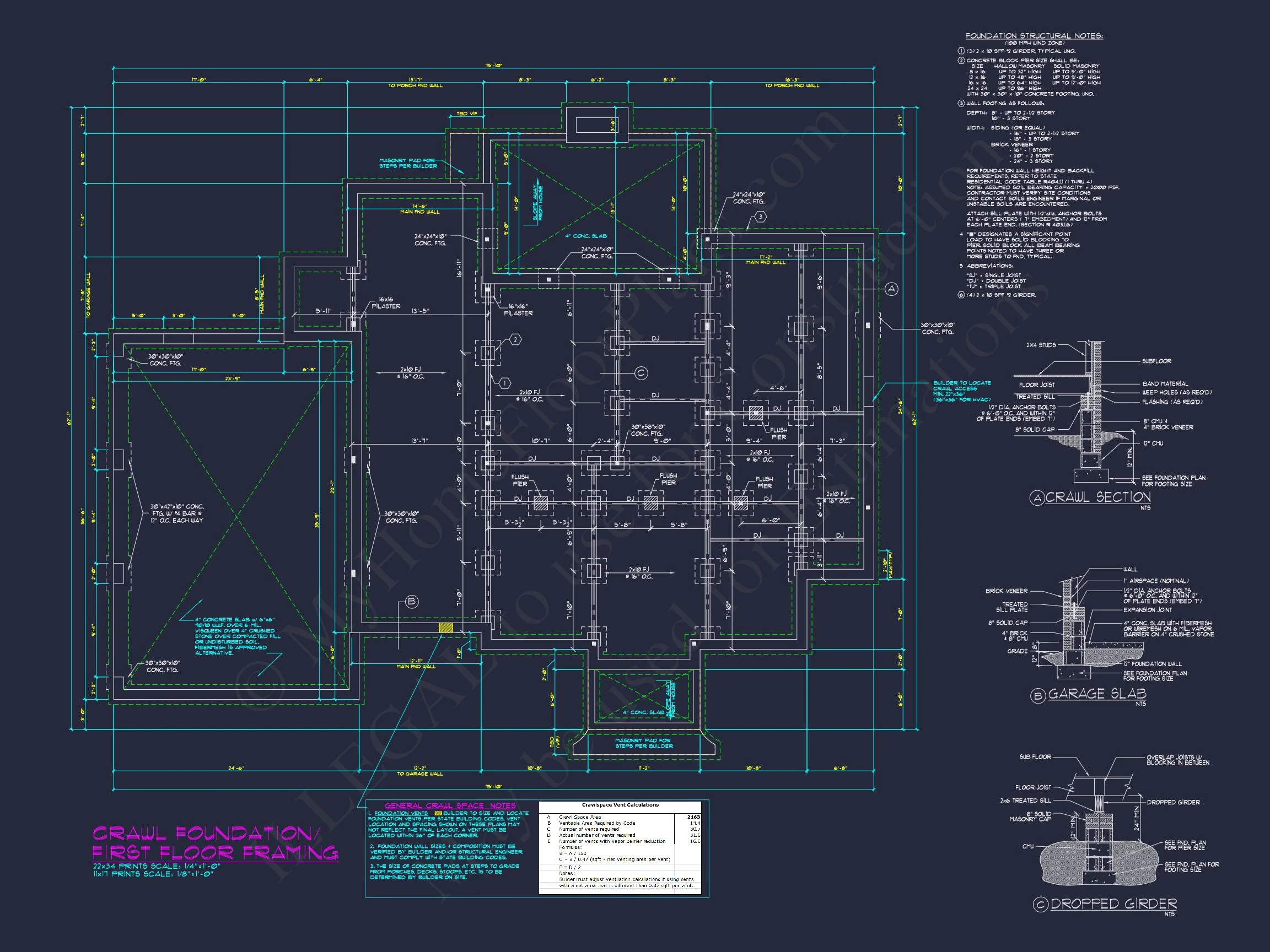 12-2988 HOUSE PLAN - Colonial House Plan - 4-Bed, 3-Bath, 3,350 SF 10 Colonial 4 Bed, 3 Bath 2-Story house Floor Plan & Blueprint