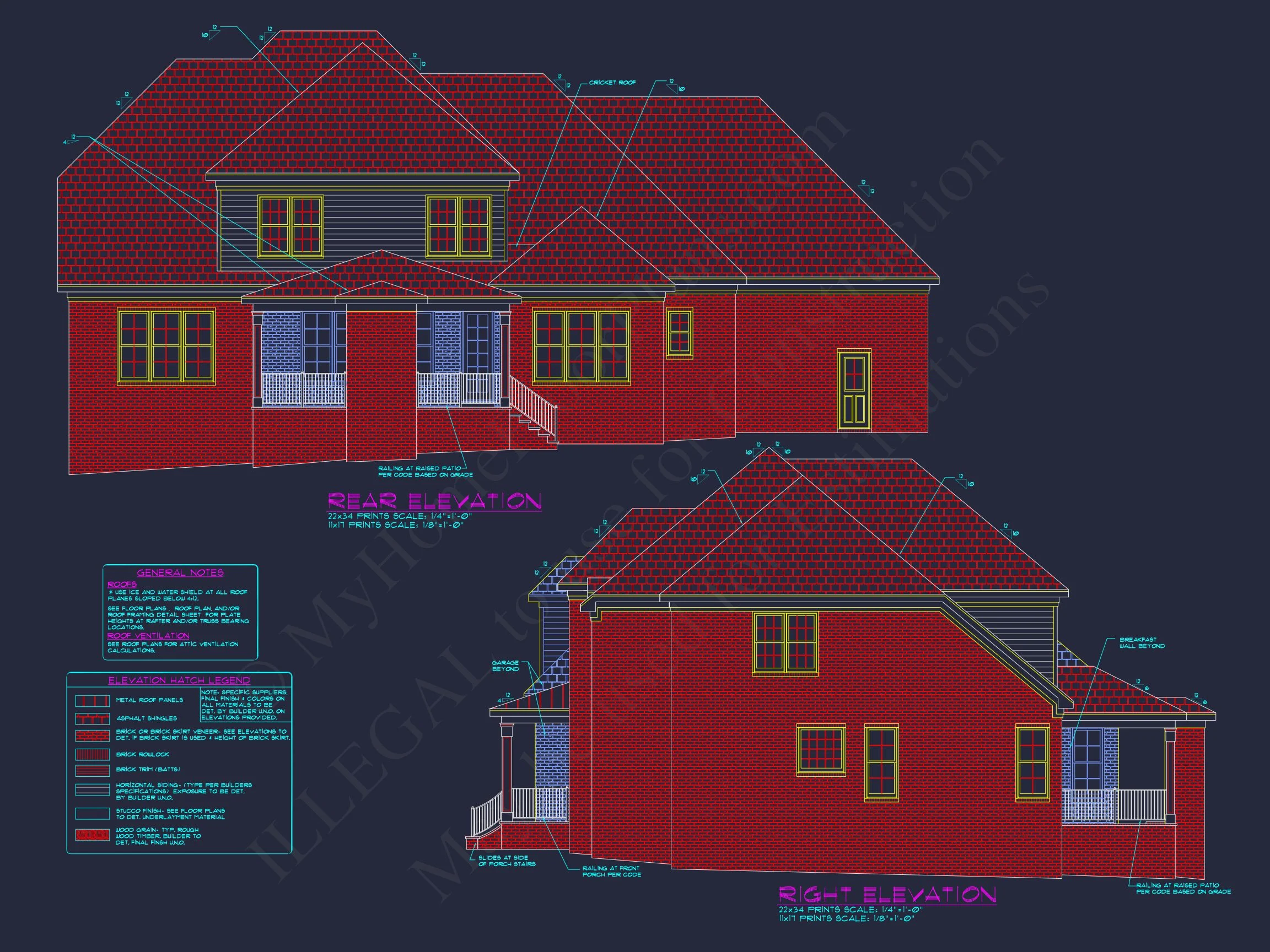 12-2988 HOUSE PLAN - Colonial House Plan - 4-Bed, 3-Bath, 3,350 SF 3 Colonial 4 Bed, 3 Bath 2-Story house Floor Plan & Blueprint