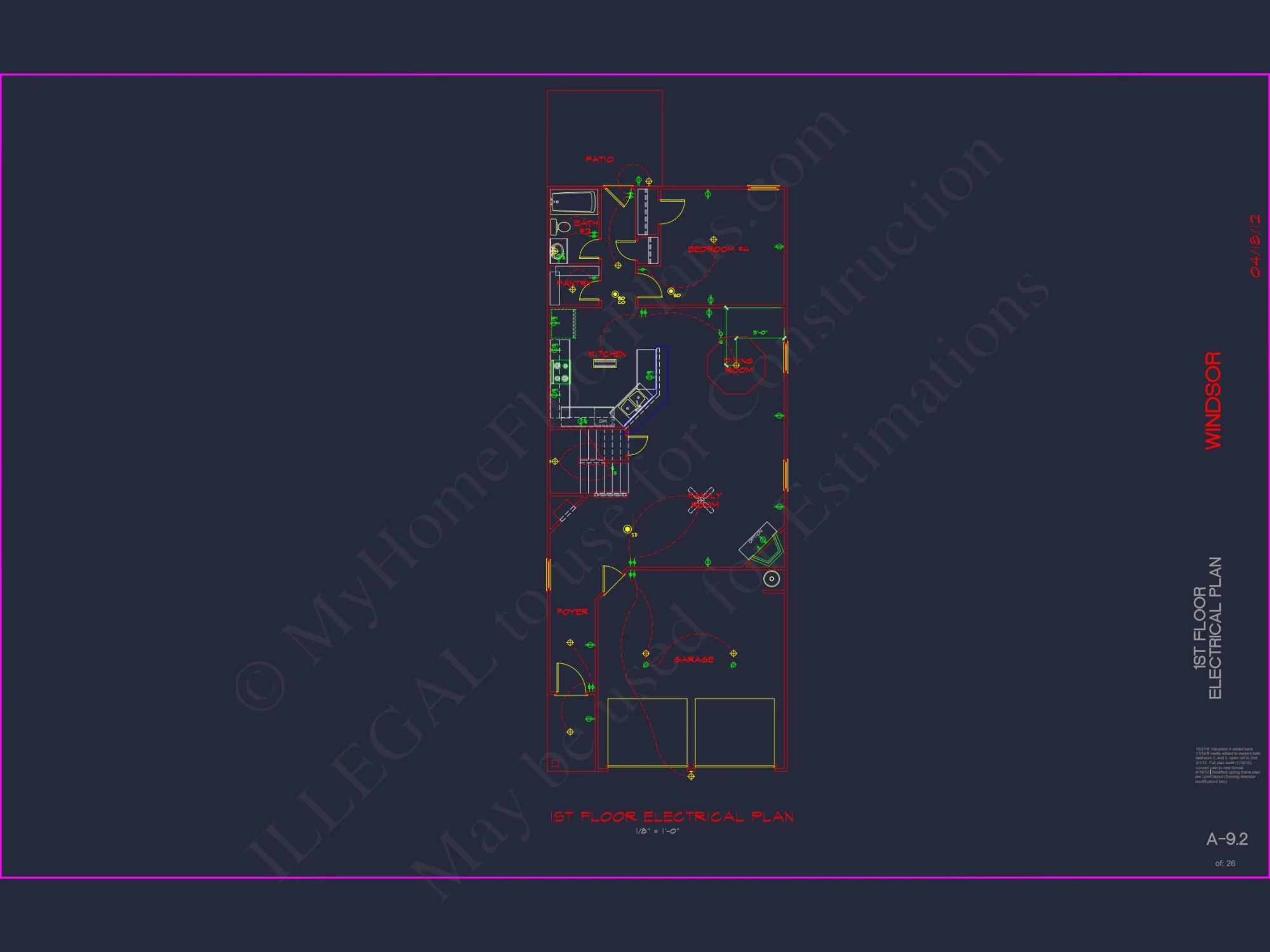 Modern Suburban house Design with 5 Bedrooms & 2-Car Garage