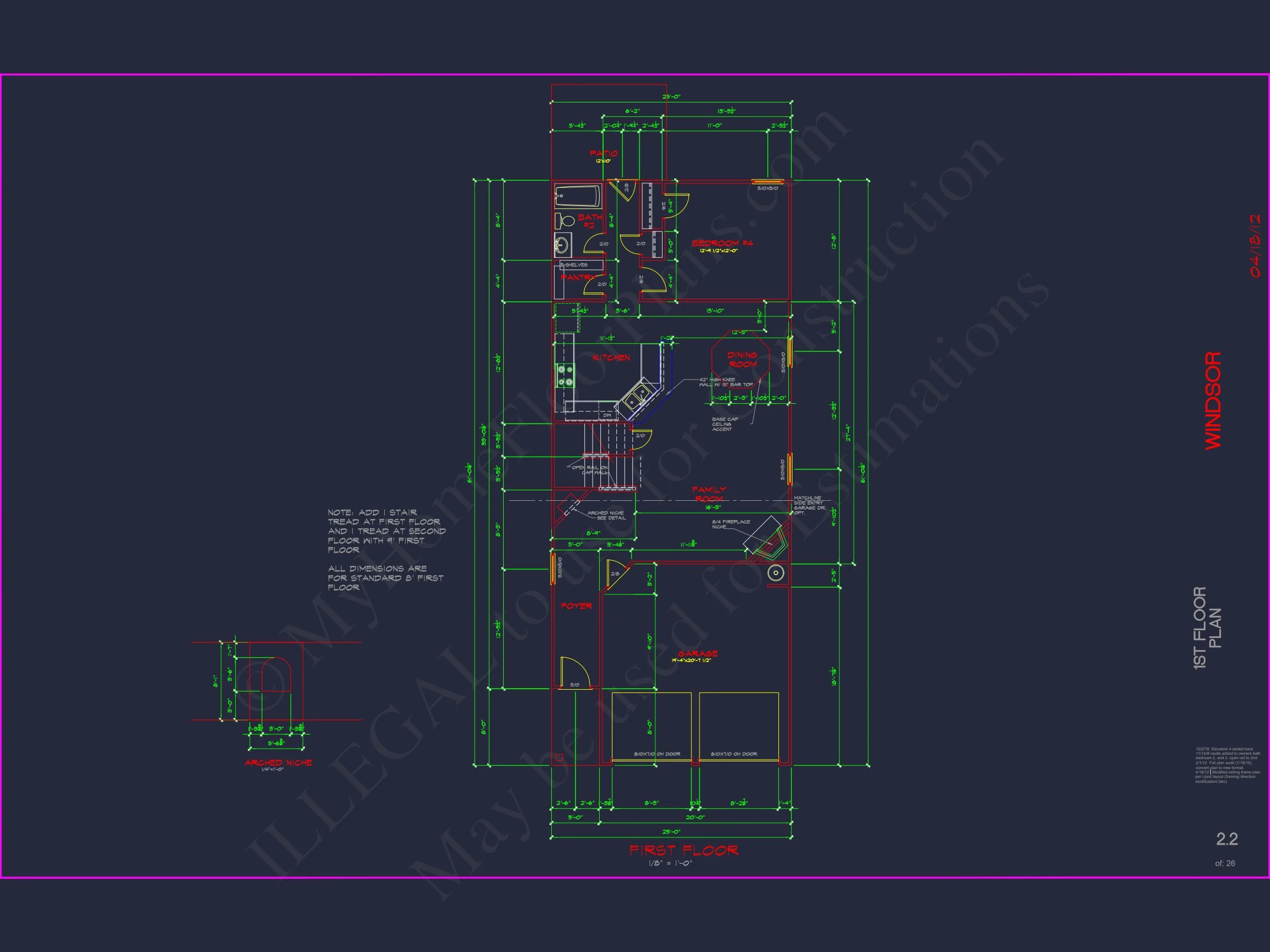 Modern Suburban house Design with 5 Bedrooms & 2-Car Garage