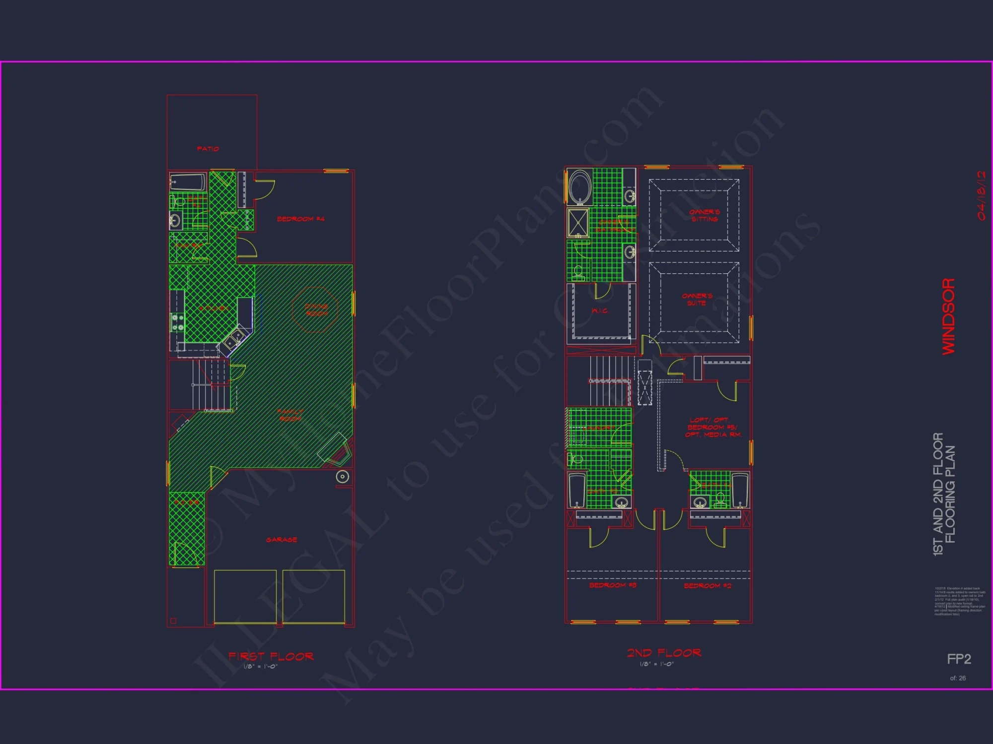 Modern Suburban house Design with 5 Bedrooms & 2-Car Garage