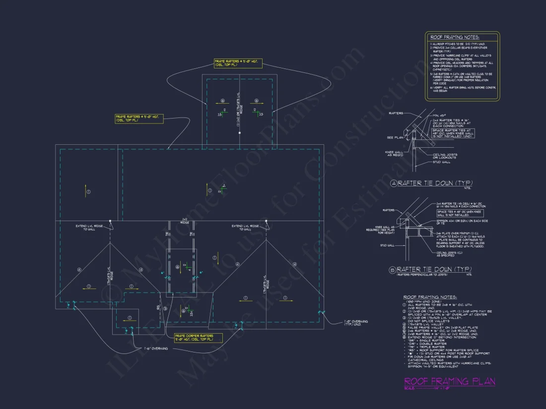 Unique 4-Bedroom house Plan with CAD Designs & Floor Plans