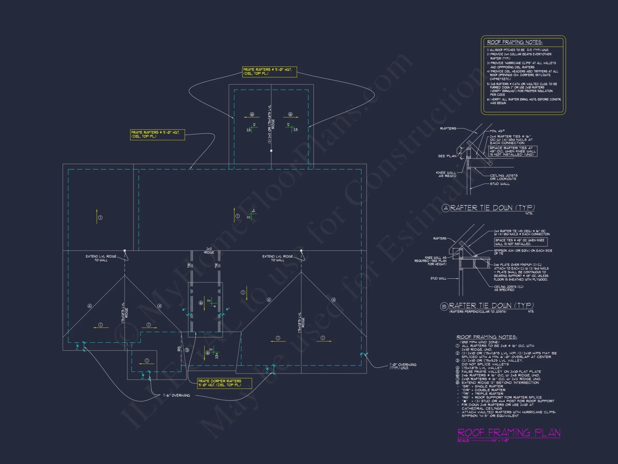 Unique 4-Bedroom house Plan with CAD Designs & Floor Plans