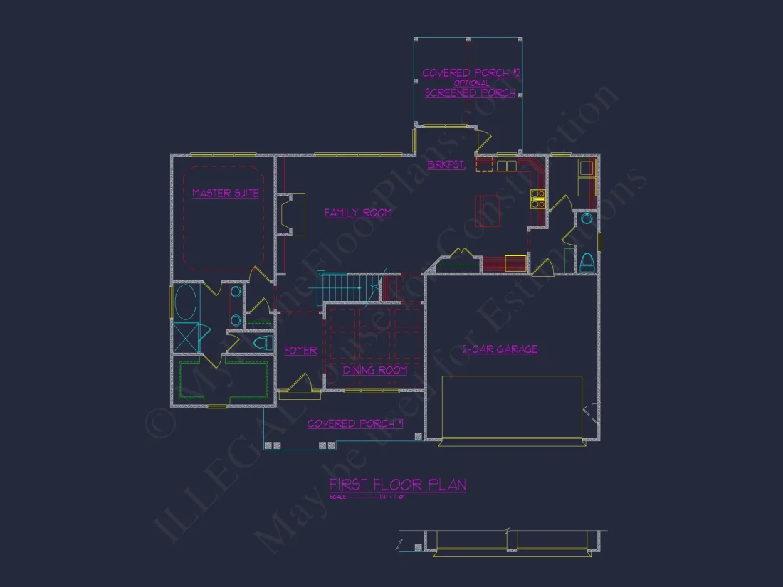 Unique 4-Bedroom house Plan with CAD Designs & Floor Plans