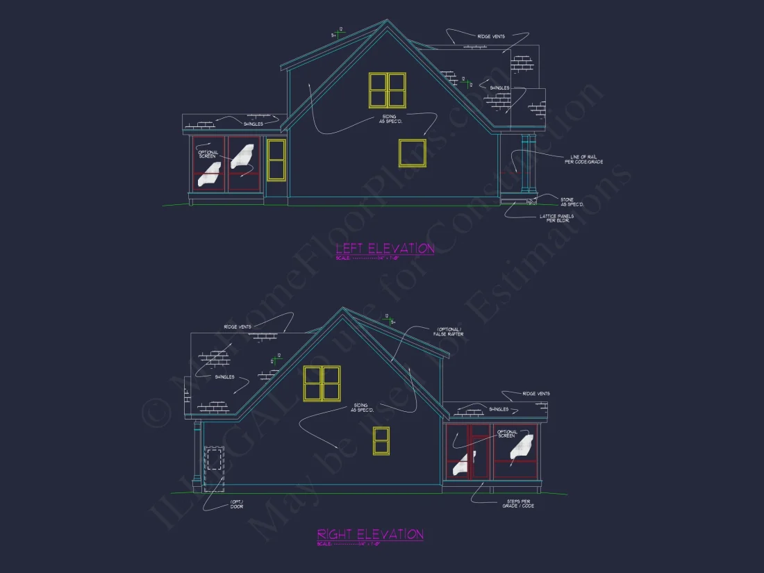 Unique 4-Bedroom house Plan with CAD Designs & Floor Plans
