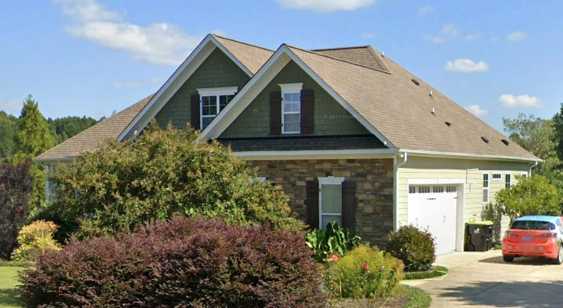 Craftsman house Design with 4 Bed Floor Plan & CAD Blueprint
