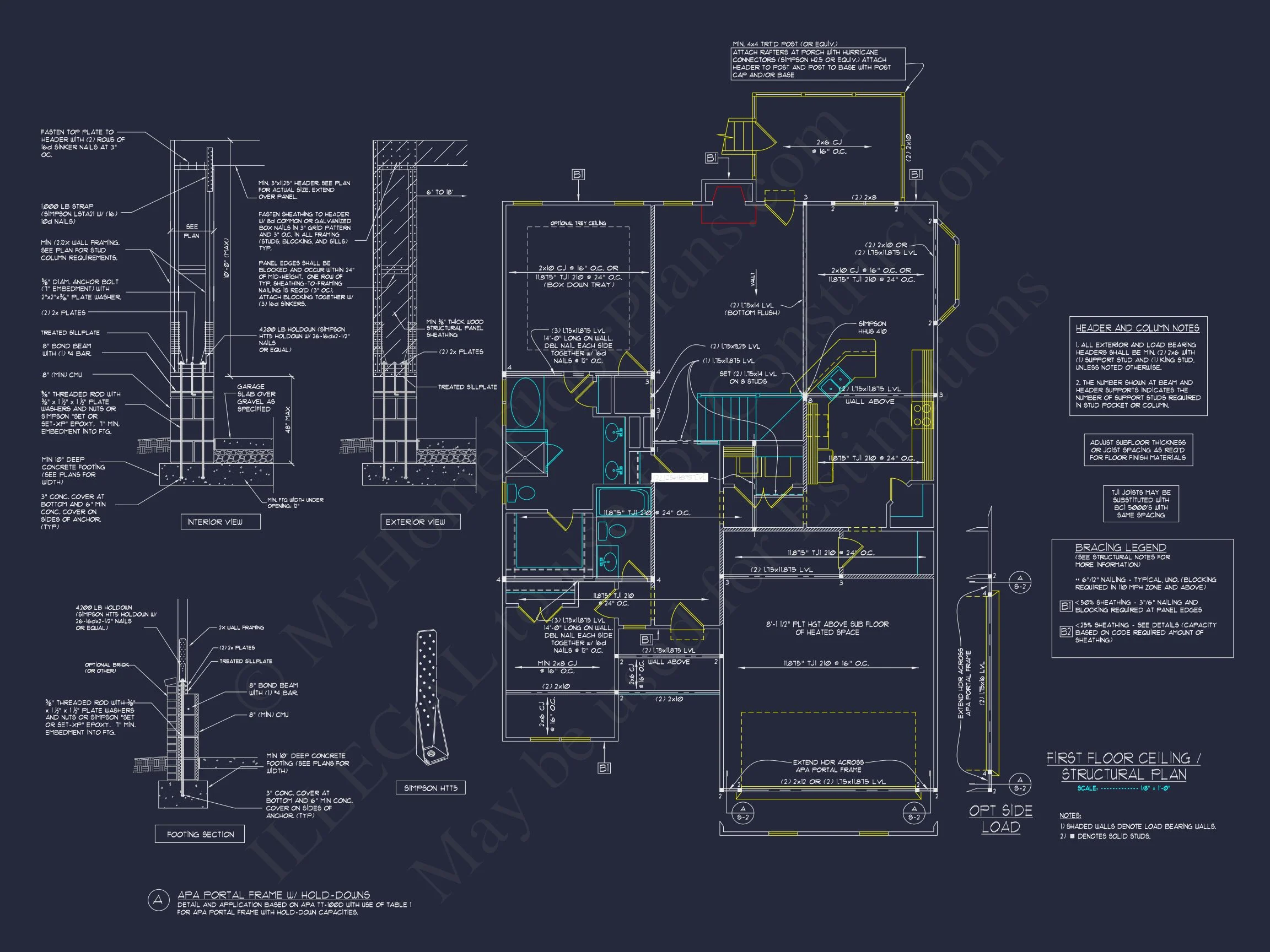 12-2874 HOUSE PLAN - Modern Farmhouse House Plan - 3-Bed, 2.5-Bath, 1950 SF 9 Custom house Plan with 2-Story Design