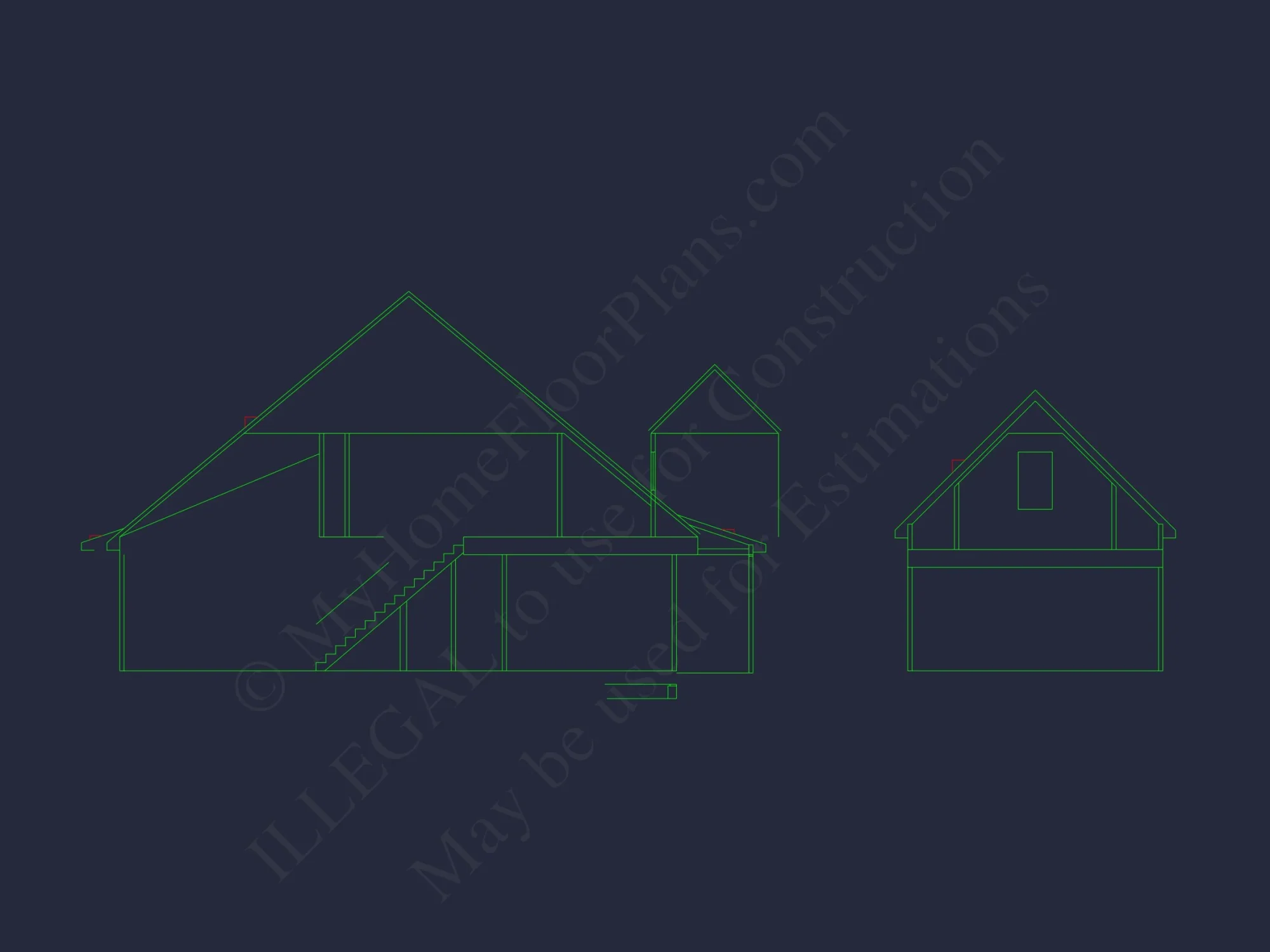 Custom house Plan with 2-Story Design