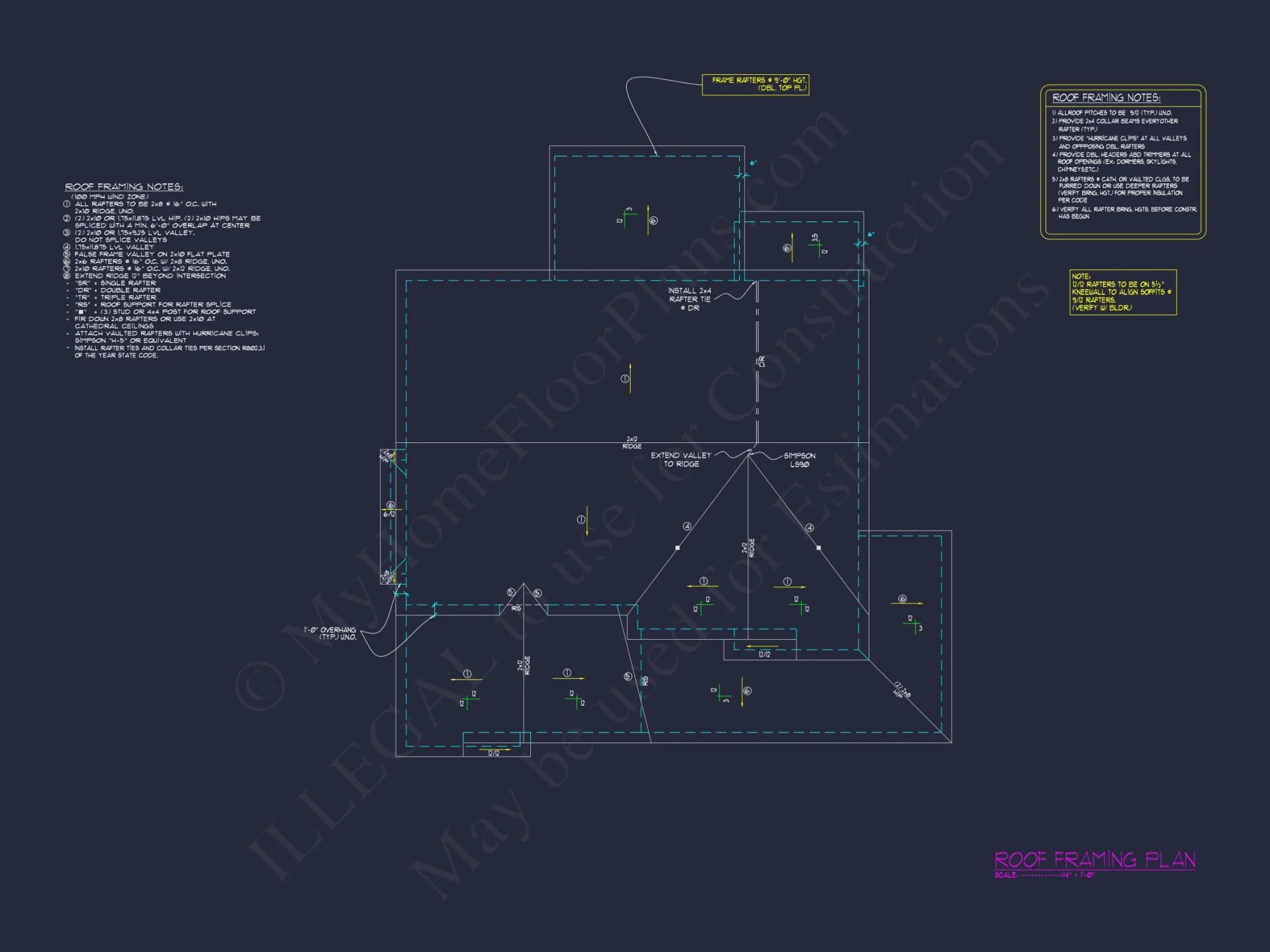 Modern house Plan with 3 Floors, CAD Blueprint & Designs
