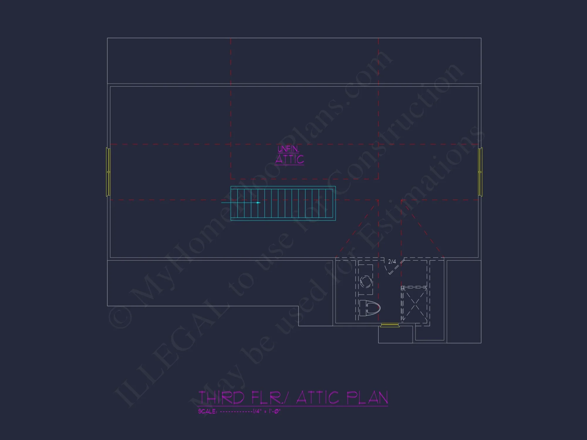 Modern house Plan with 3 Floors, CAD Blueprint & Designs