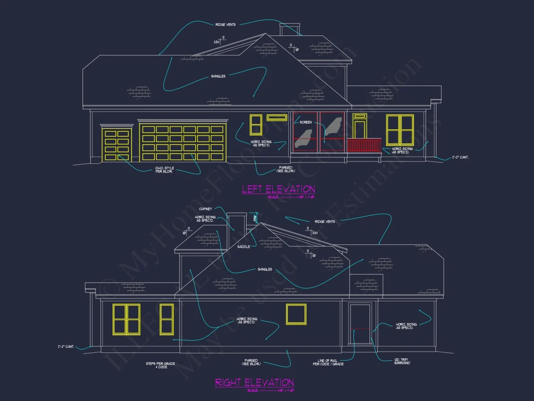 Custom house Plan with Blueprint Designs, CAD Floor Plans & Features