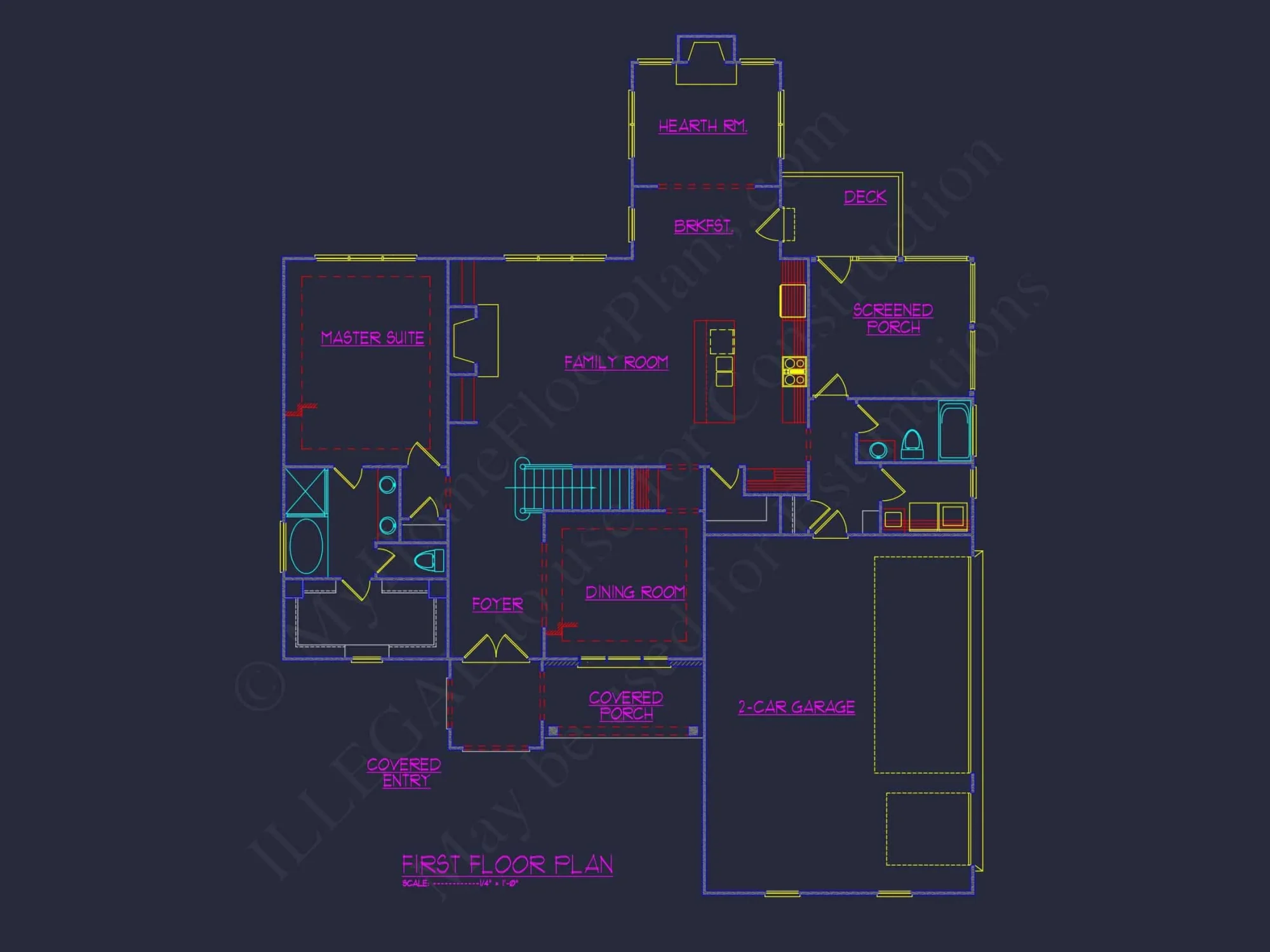 Custom house Plan with Blueprint Designs, CAD Floor Plans & Features