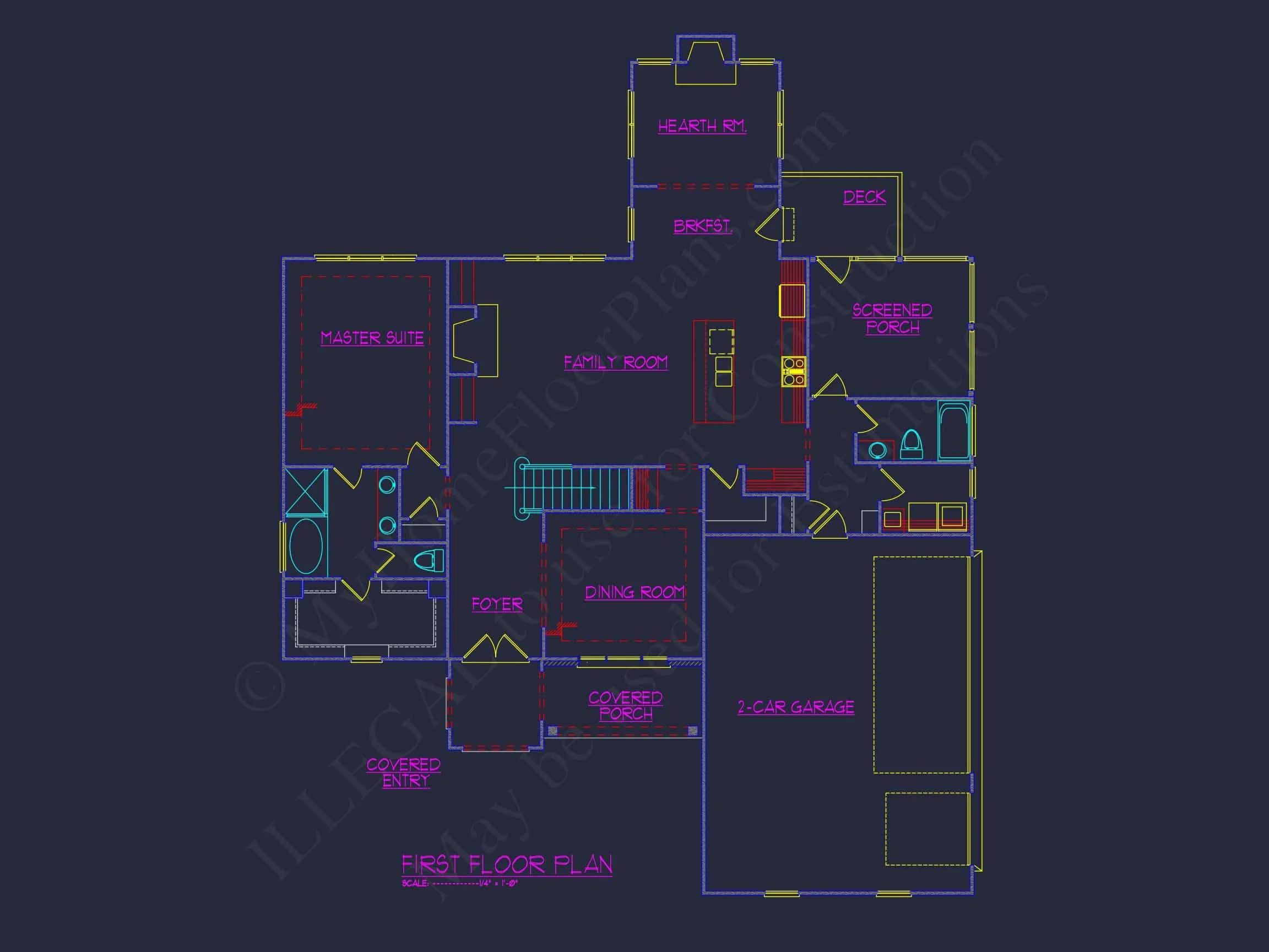 Custom house Plan with Blueprint Designs, CAD Floor Plans & Features