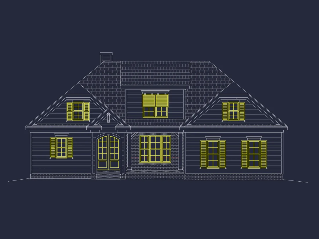 Custom house Plan with Blueprint Designs, CAD Floor Plans & Features