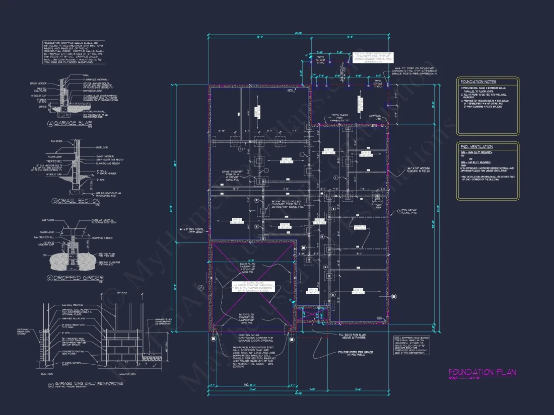 house Design Blueprint: 1.5 Story Traditional Floor Plan CAD