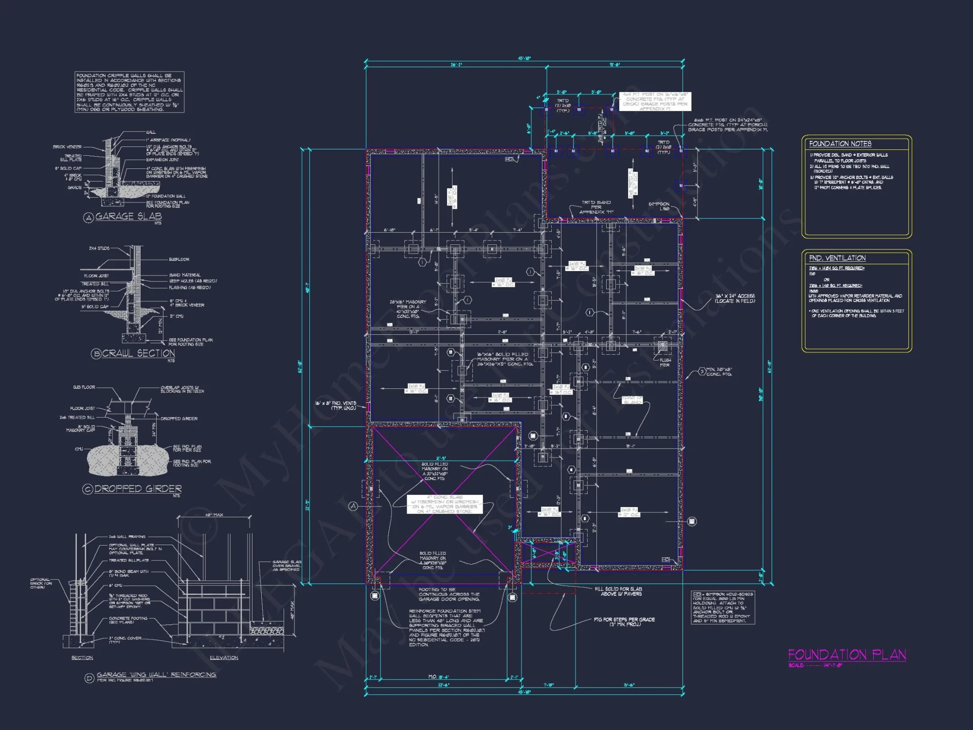 house Design Blueprint: 1.5 Story Traditional Floor Plan CAD