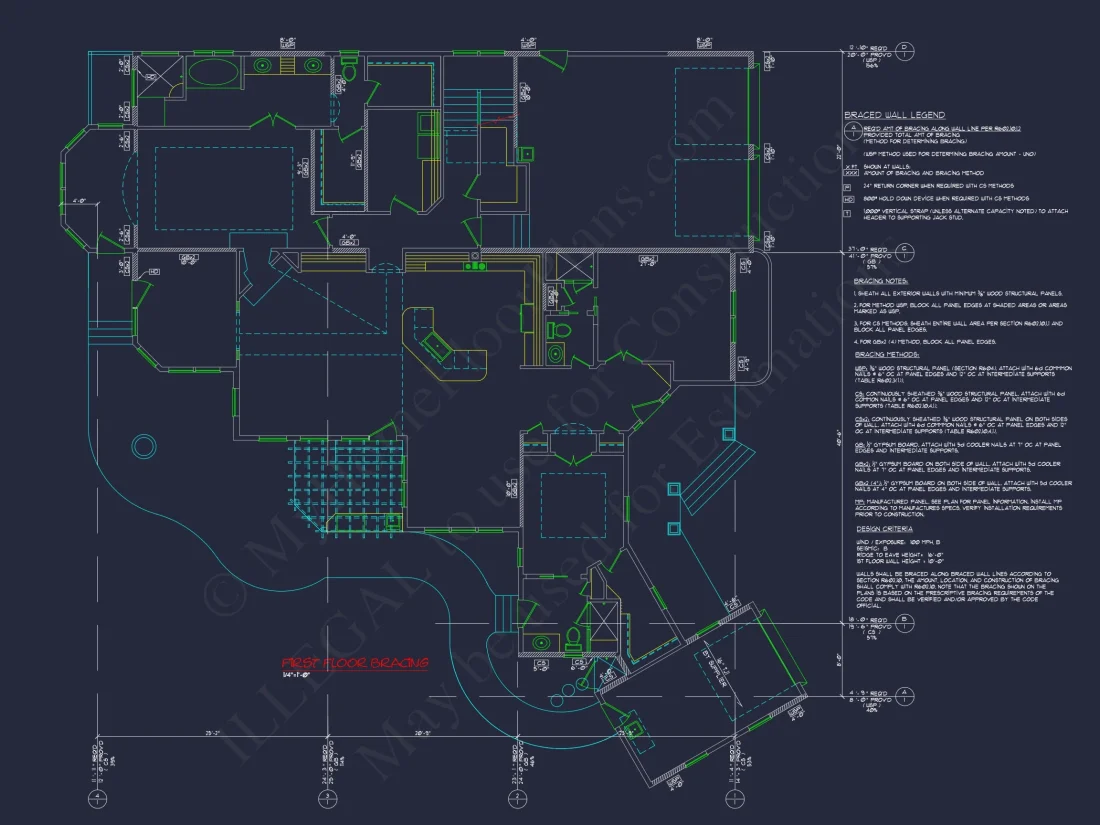 Traditional Craftsman house Plan with 4 Bedrooms and CAD Designs