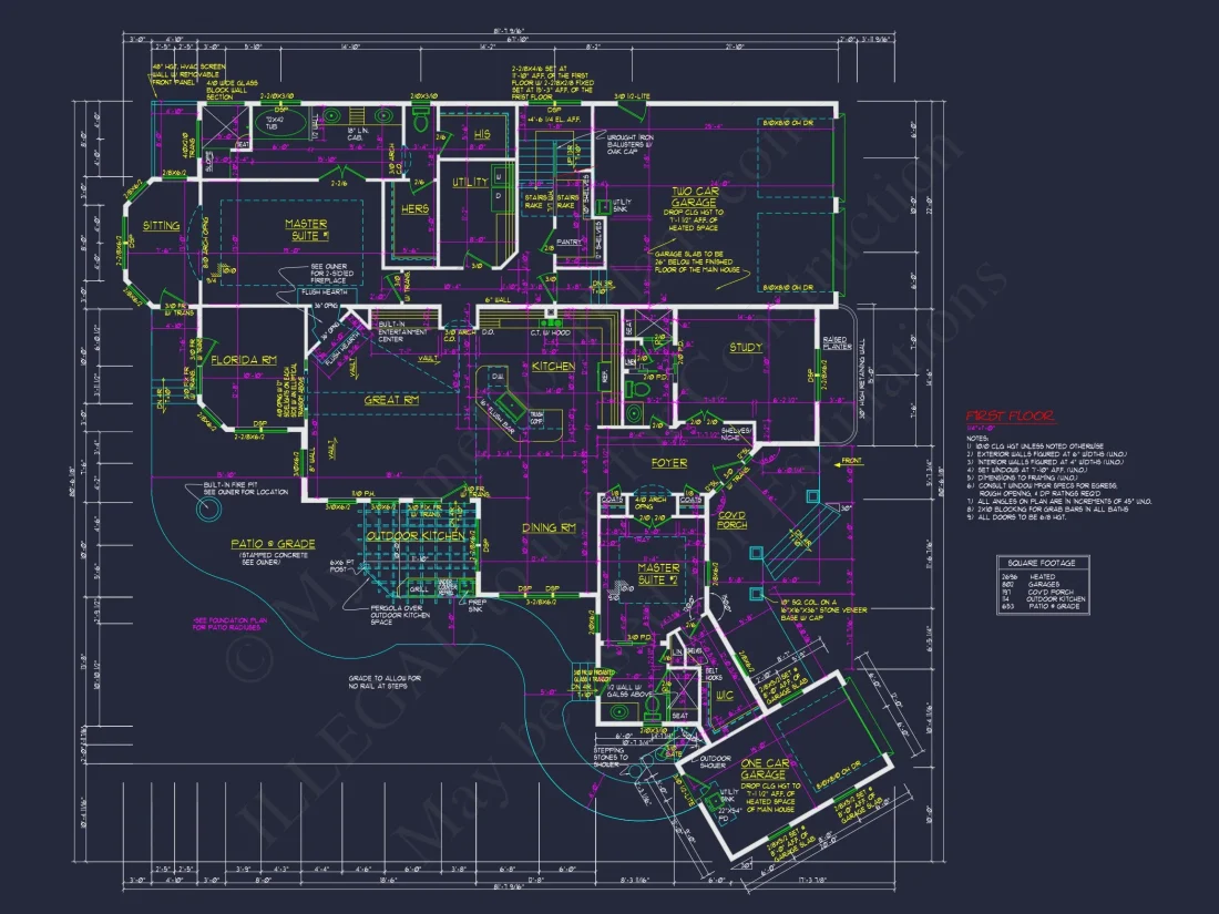 Traditional Craftsman house Plan with 4 Bedrooms and CAD Designs