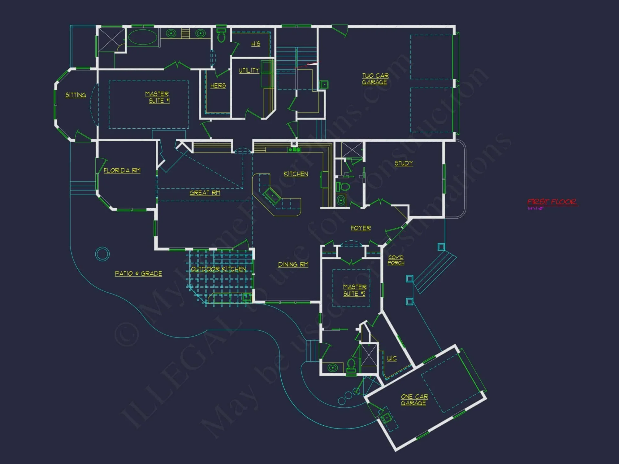 Traditional Craftsman house Plan with 4 Bedrooms and CAD Designs