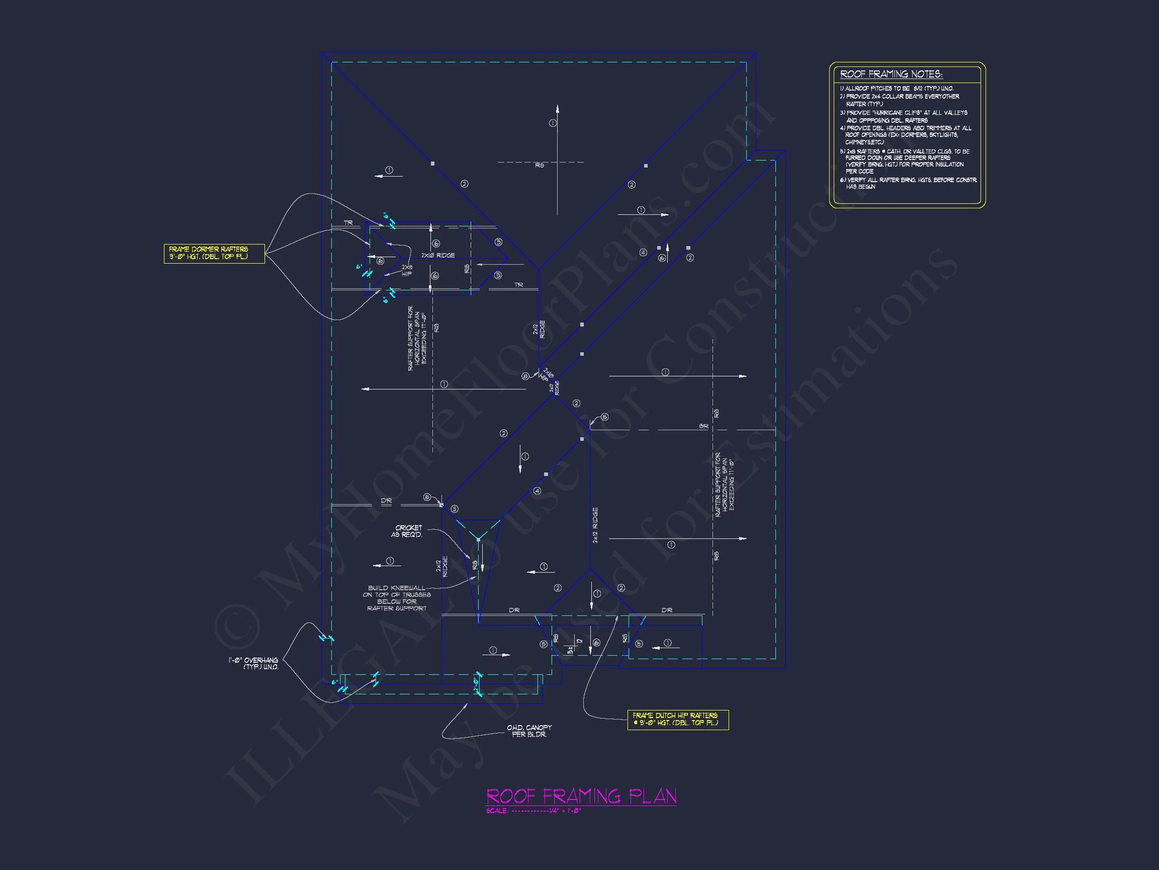 Beautiful house Blueprint: Floor Plan & CAD Architectural Designs