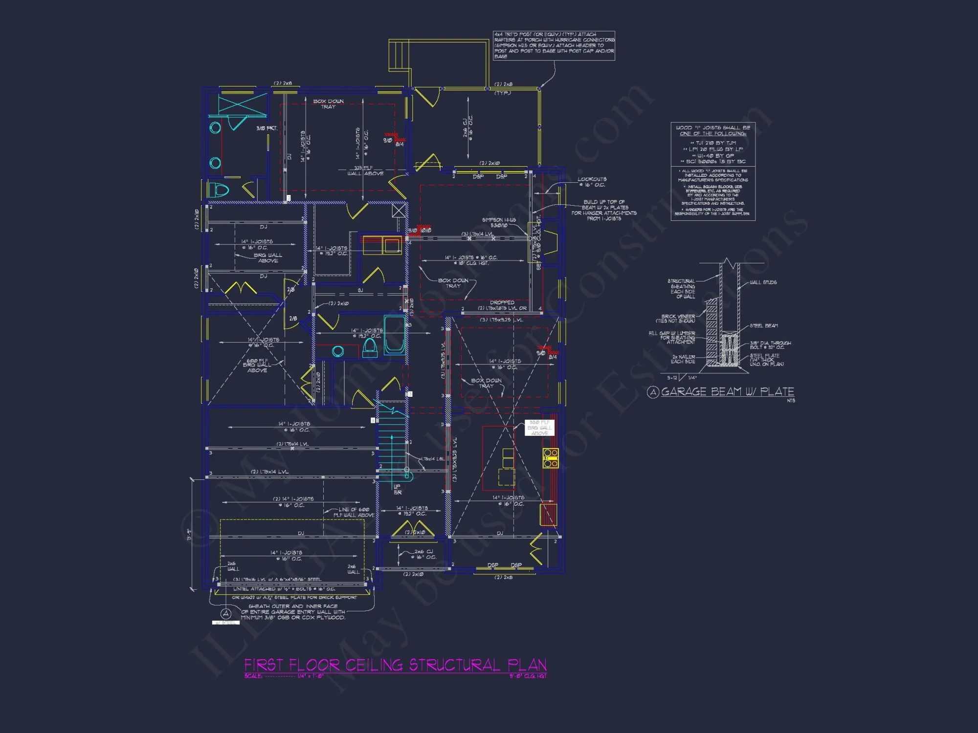 Beautiful house Blueprint: Floor Plan & CAD Architectural Designs