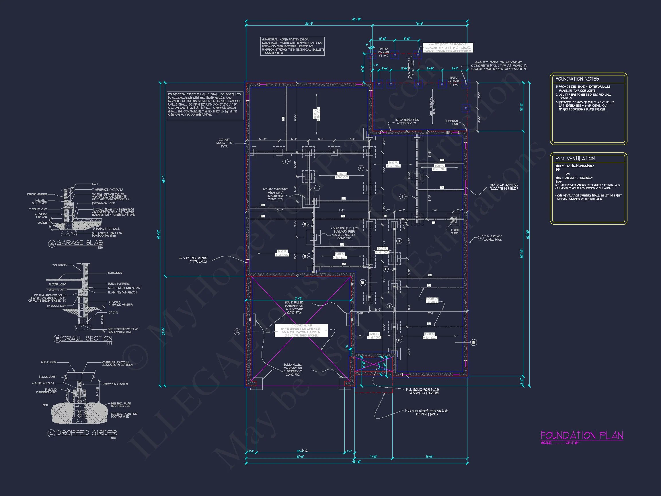 Beautiful house Blueprint: Floor Plan & CAD Architectural Designs