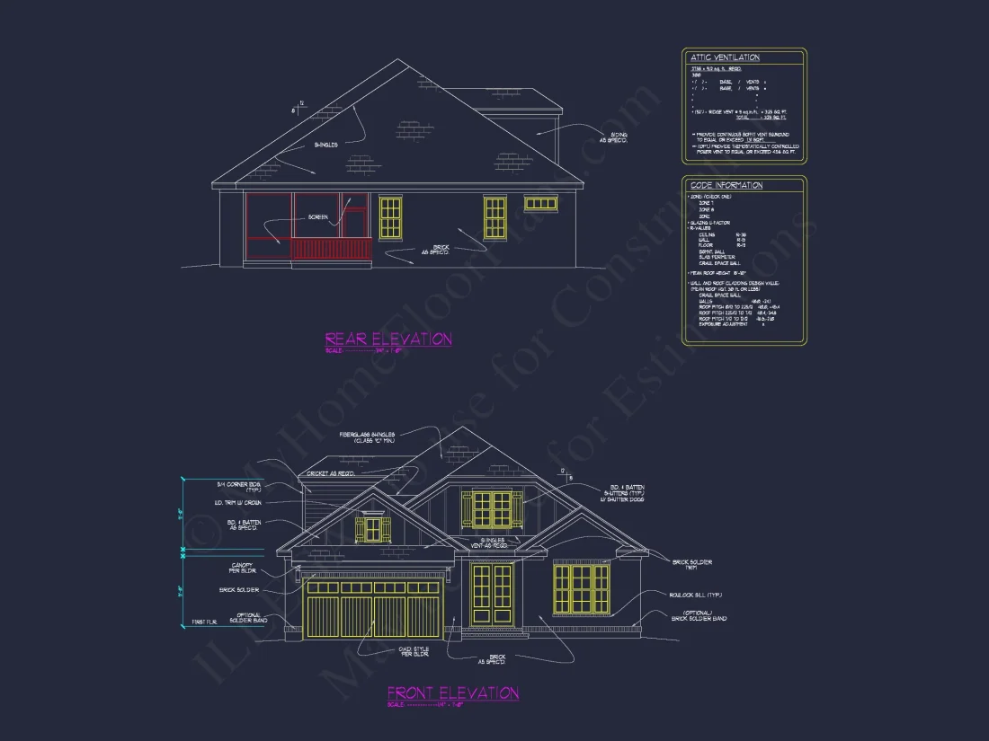 Beautiful house Blueprint: Floor Plan & CAD Architectural Designs