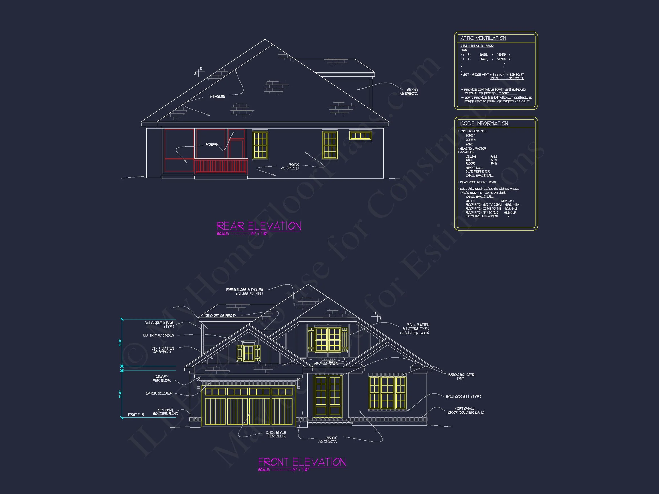 Beautiful house Blueprint: Floor Plan & CAD Architectural Designs