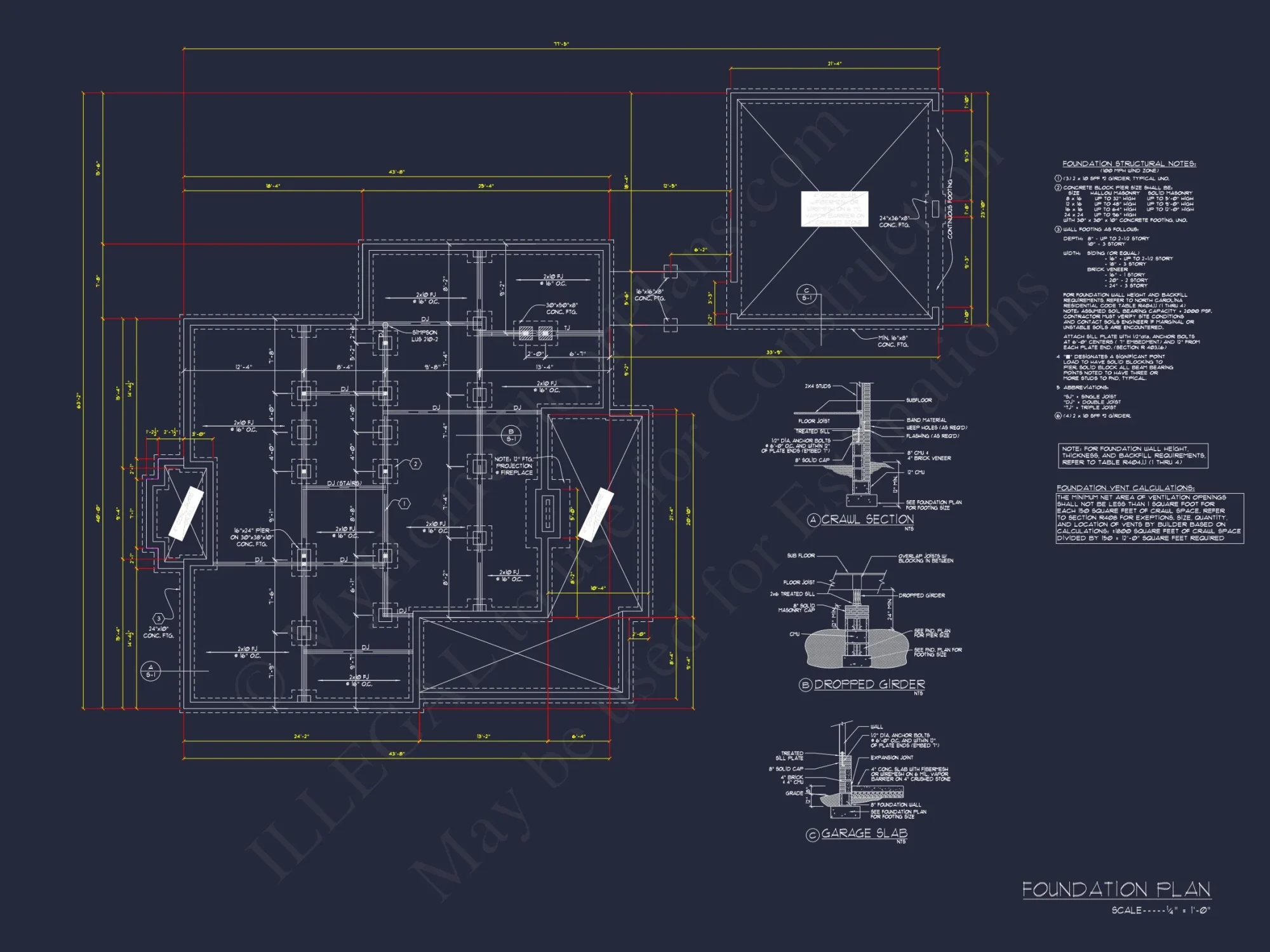 Traditional 2-Story house Plan with 3-Car Garage