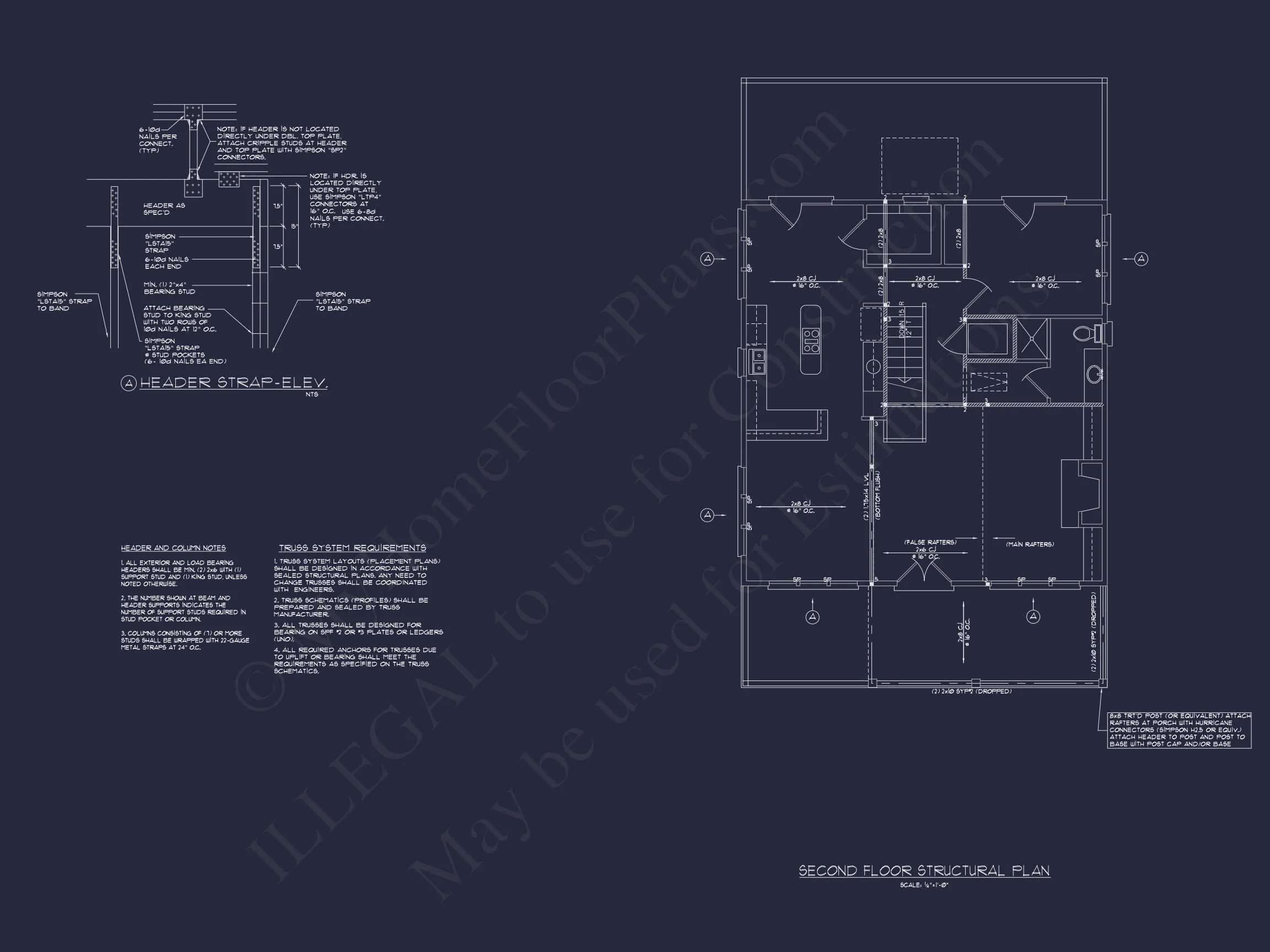 3-Story Floor Plan Blueprint