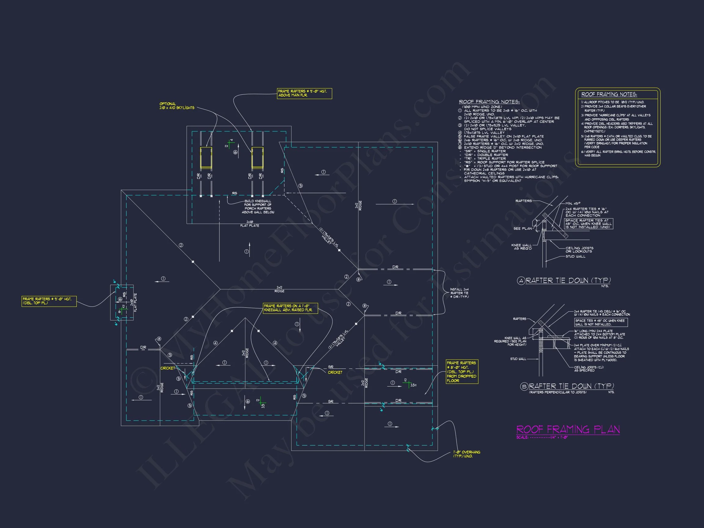12-2289 HOUSE PLAN - Craftsman House Plan - 4-Bed, 3-Bath, 2,111 SF 16 Elegant Craftsman house Plan with Open Floor Plan & CAD Designs