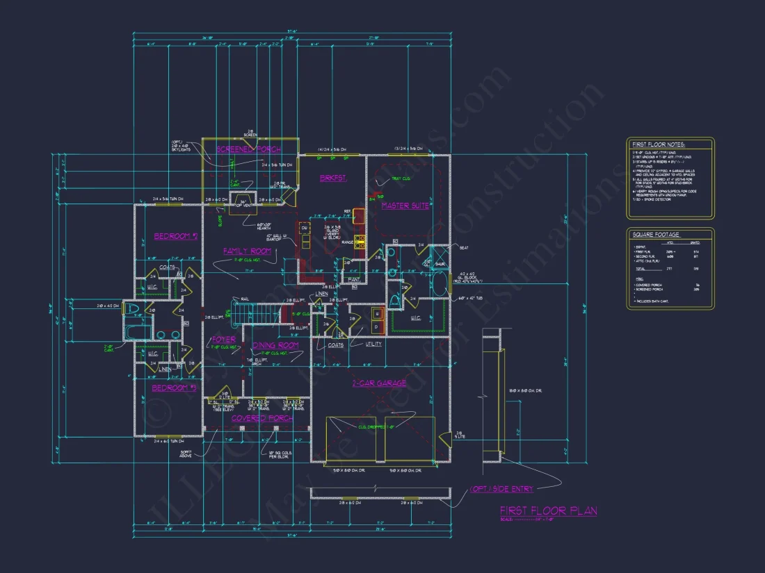 Elegant Craftsman house Plan with Open Floor Plan & CAD Designs