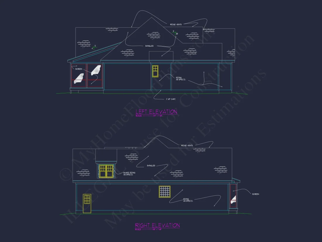 Elegant Craftsman house Plan with Open Floor Plan & CAD Designs