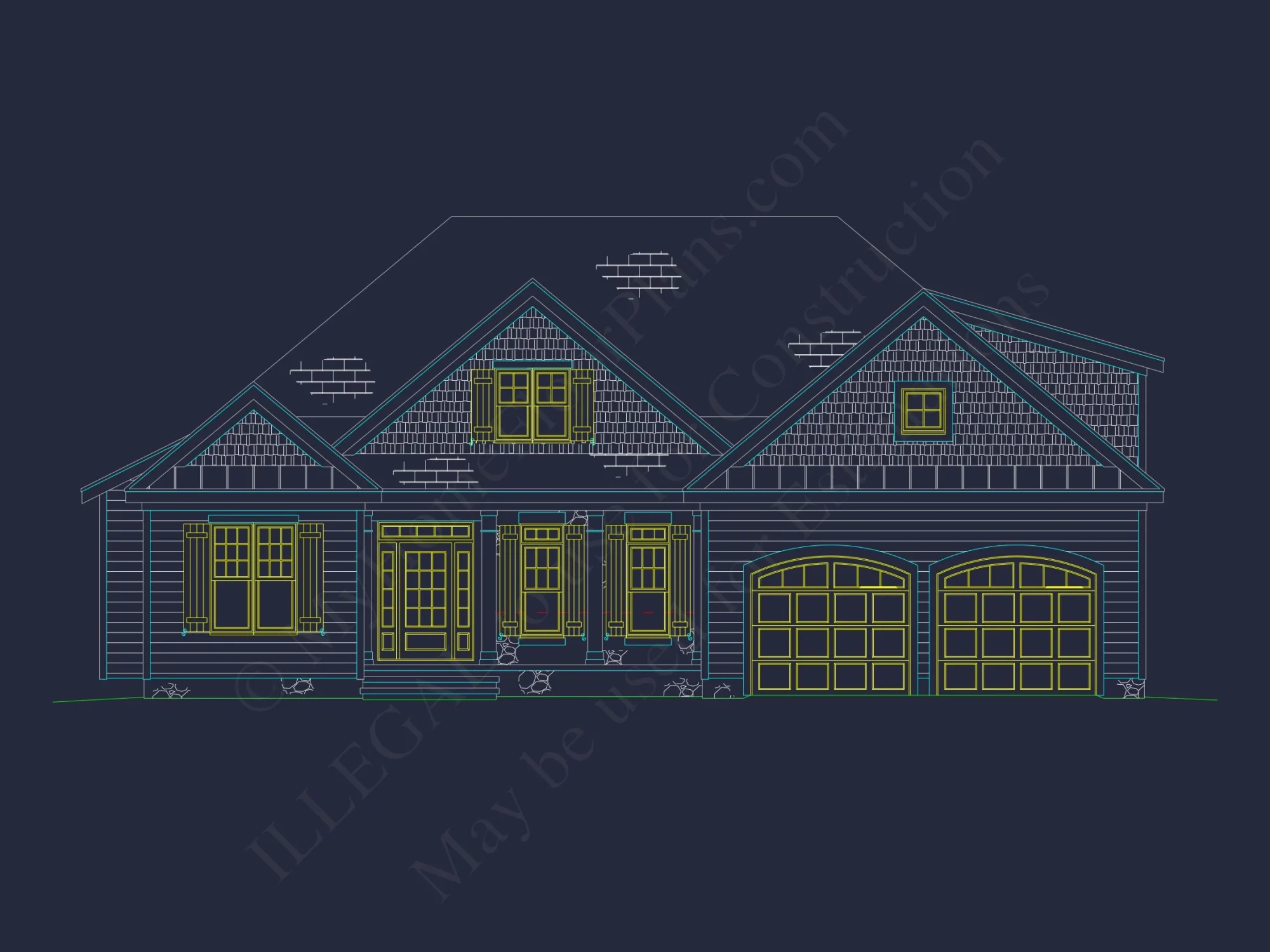 Elegant Craftsman house Plan with Open Floor Plan & CAD Designs
