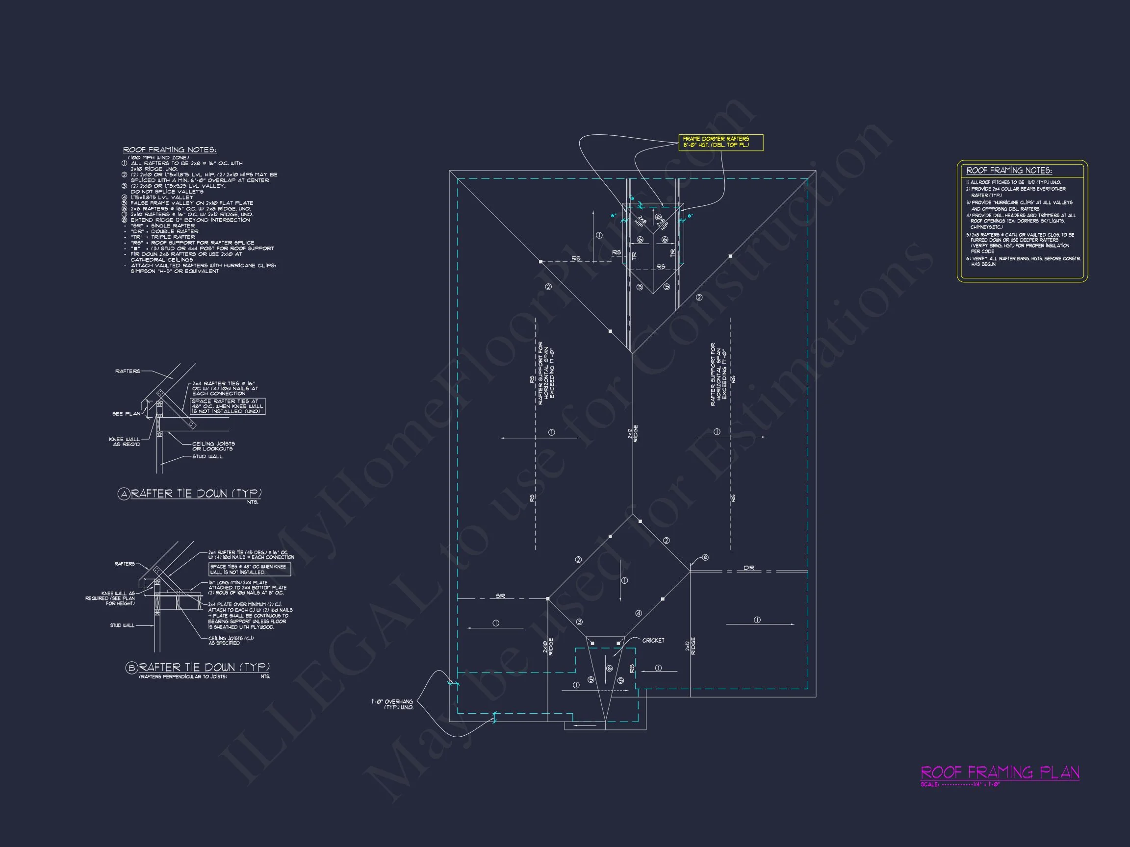 Modern Architectural 4-Bed house Plan with CAD and Designs