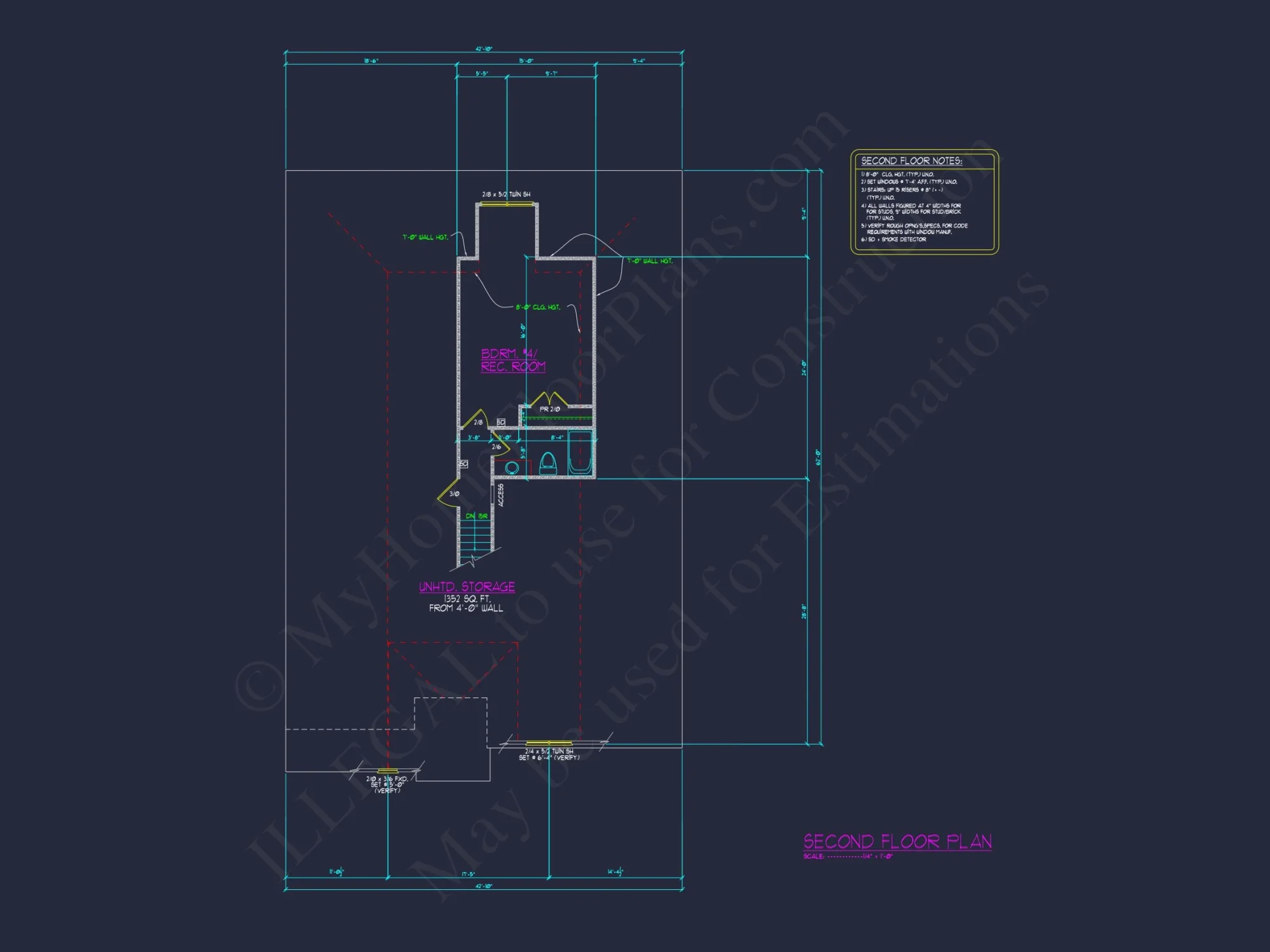 Modern Architectural 4-Bed house Plan with CAD and Designs